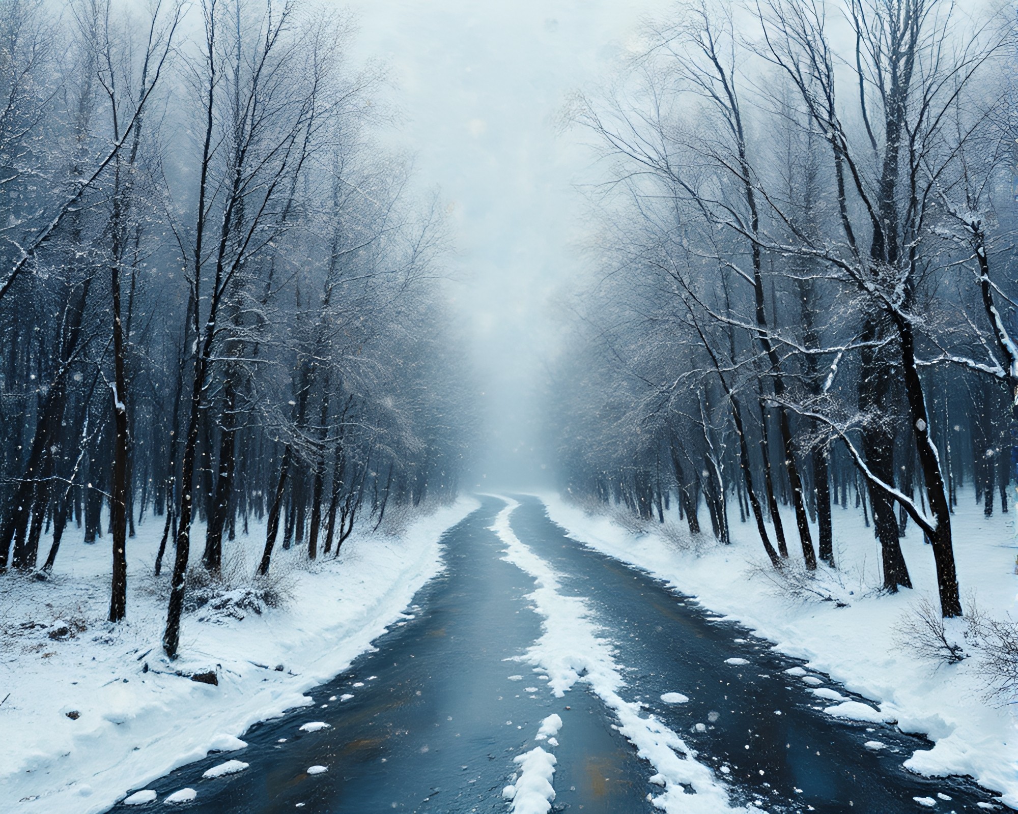Kinetic Winter Wonderland: Oil-Rich Studio Composition – free AI stock image