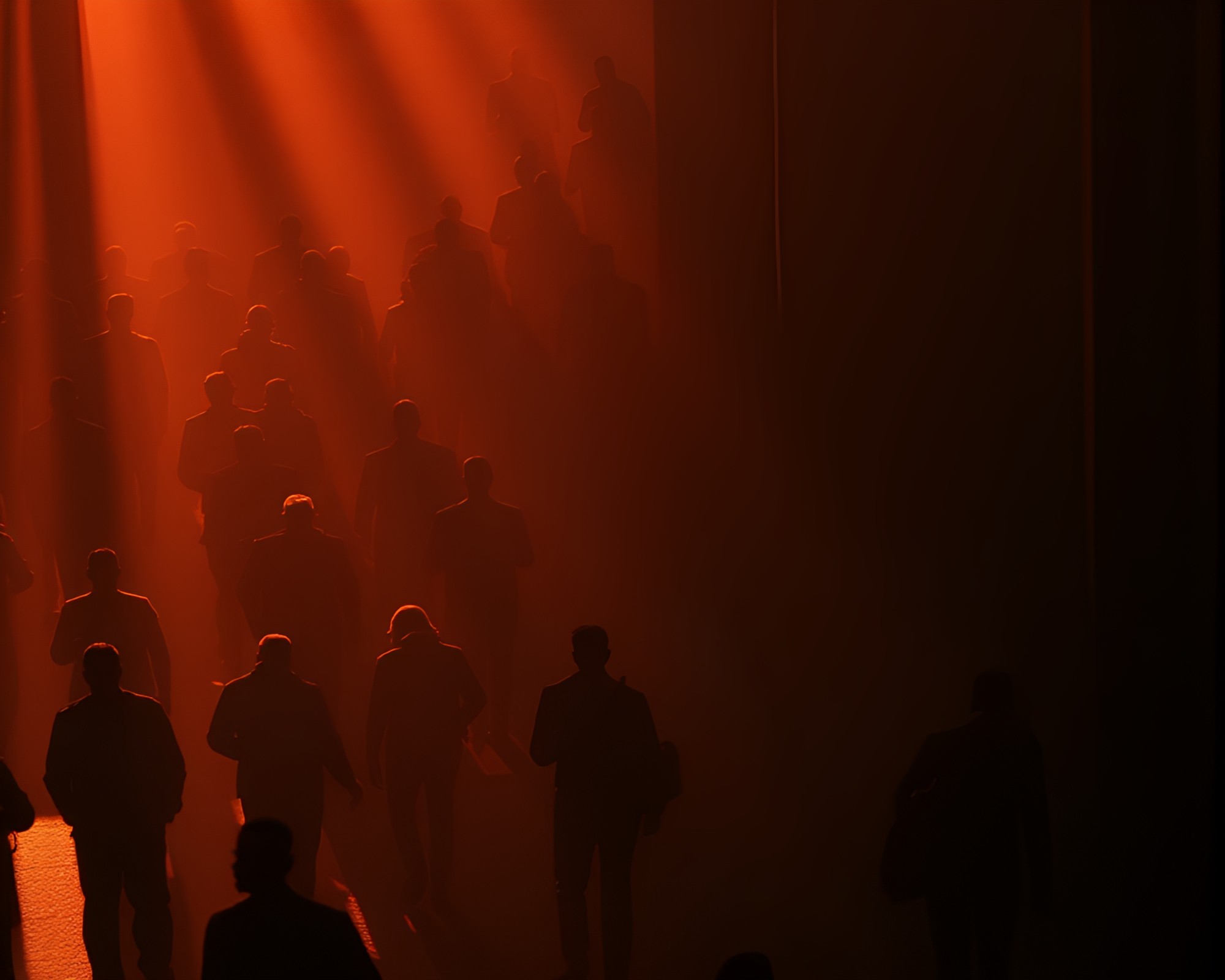 Mystical Golem Crowded by Silent Shadows – free AI stock image