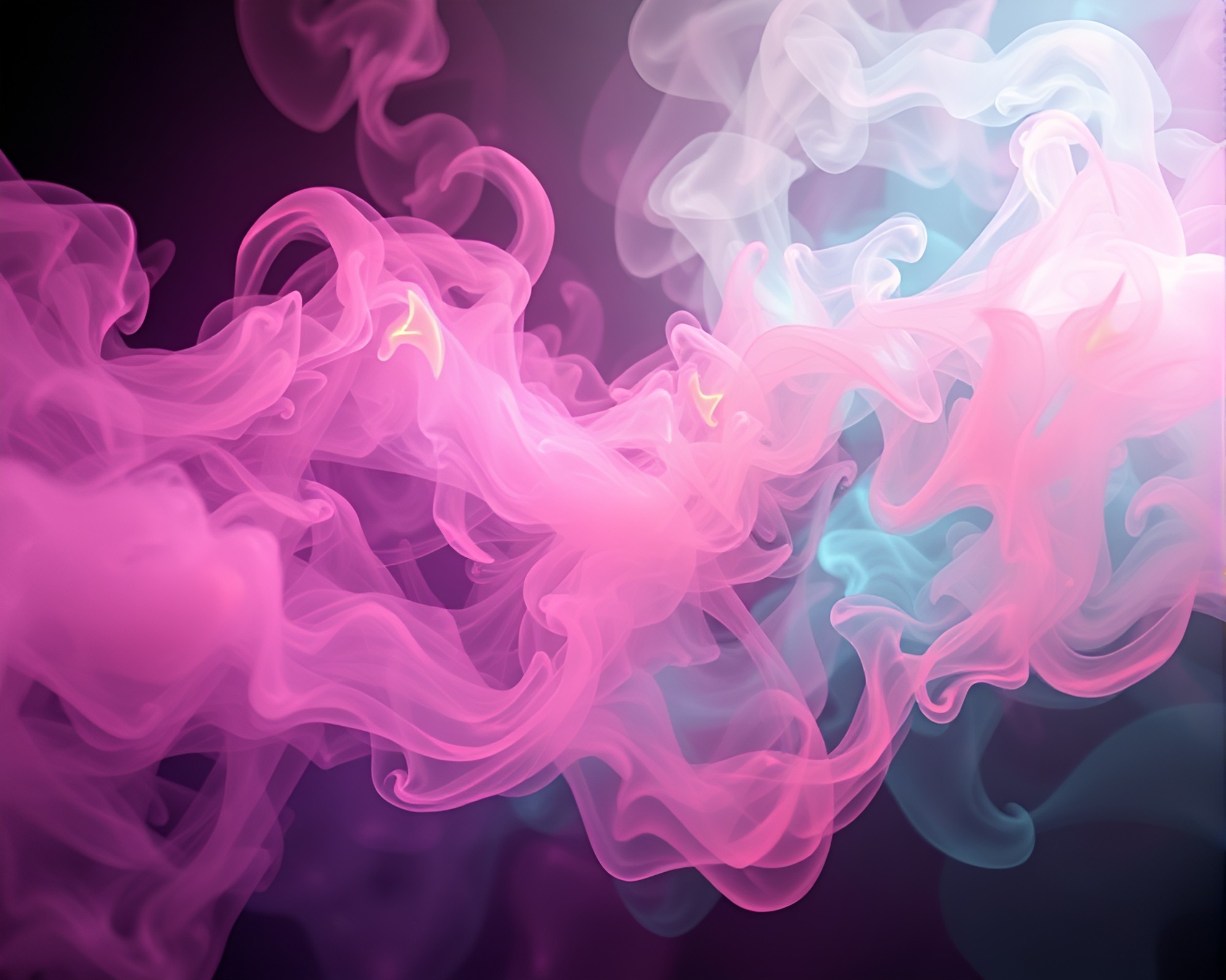 Digital Steam Vapor Illusion in Maximalist Design – free AI stock image
