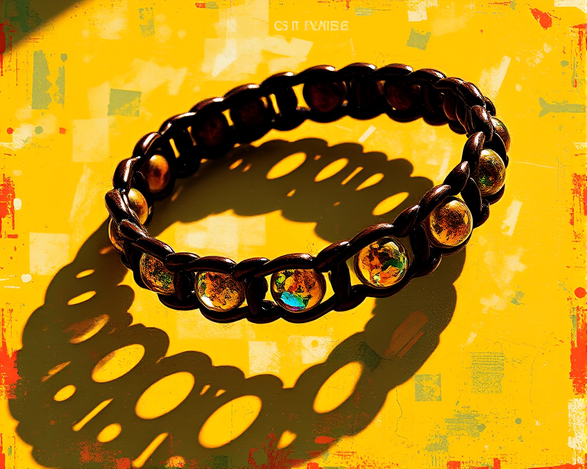 Intricate Bracelet Silhouette: Shadow Play – free AI stock image