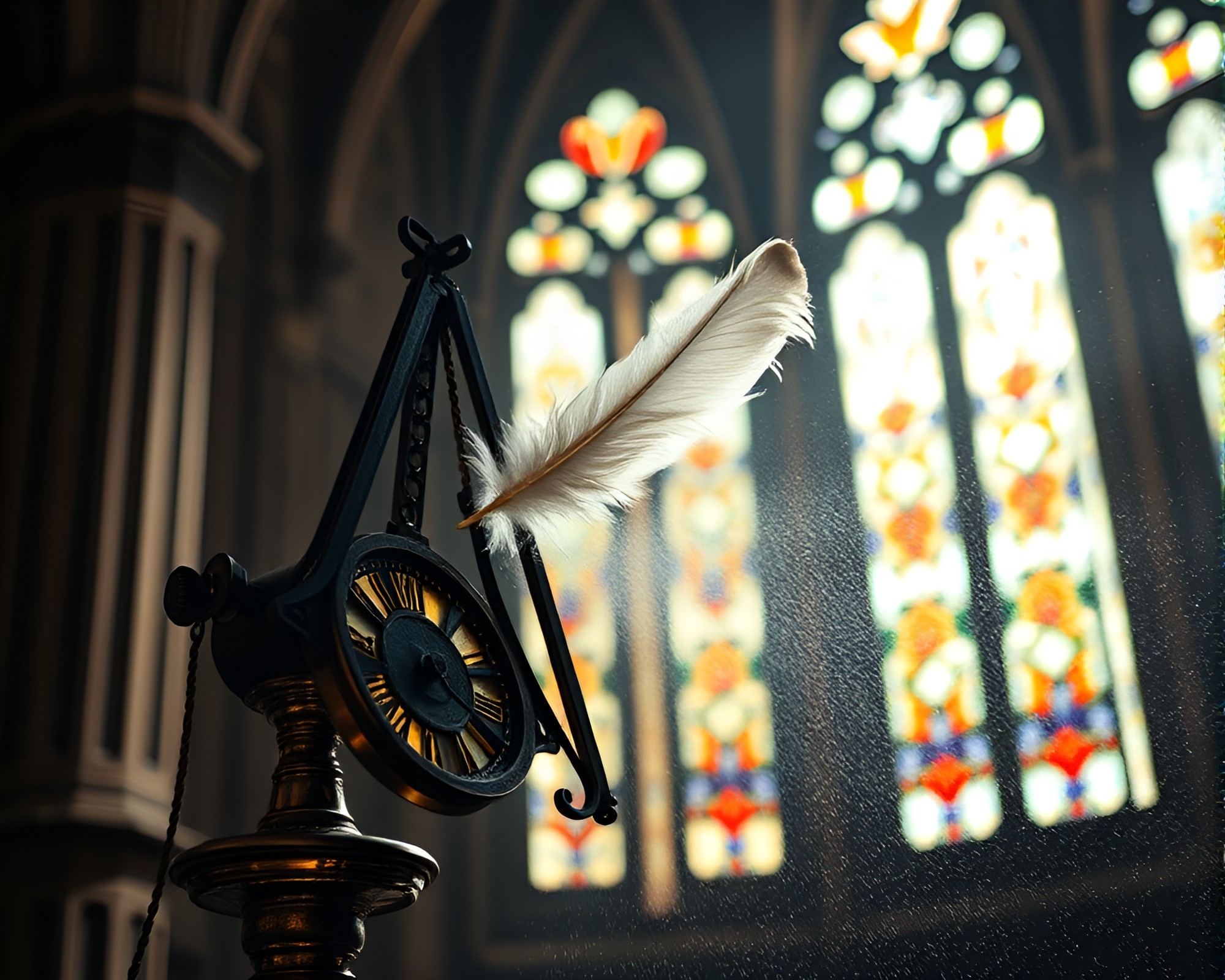 Enchanting Antique Sextant in Cathedral Light – free AI stock image