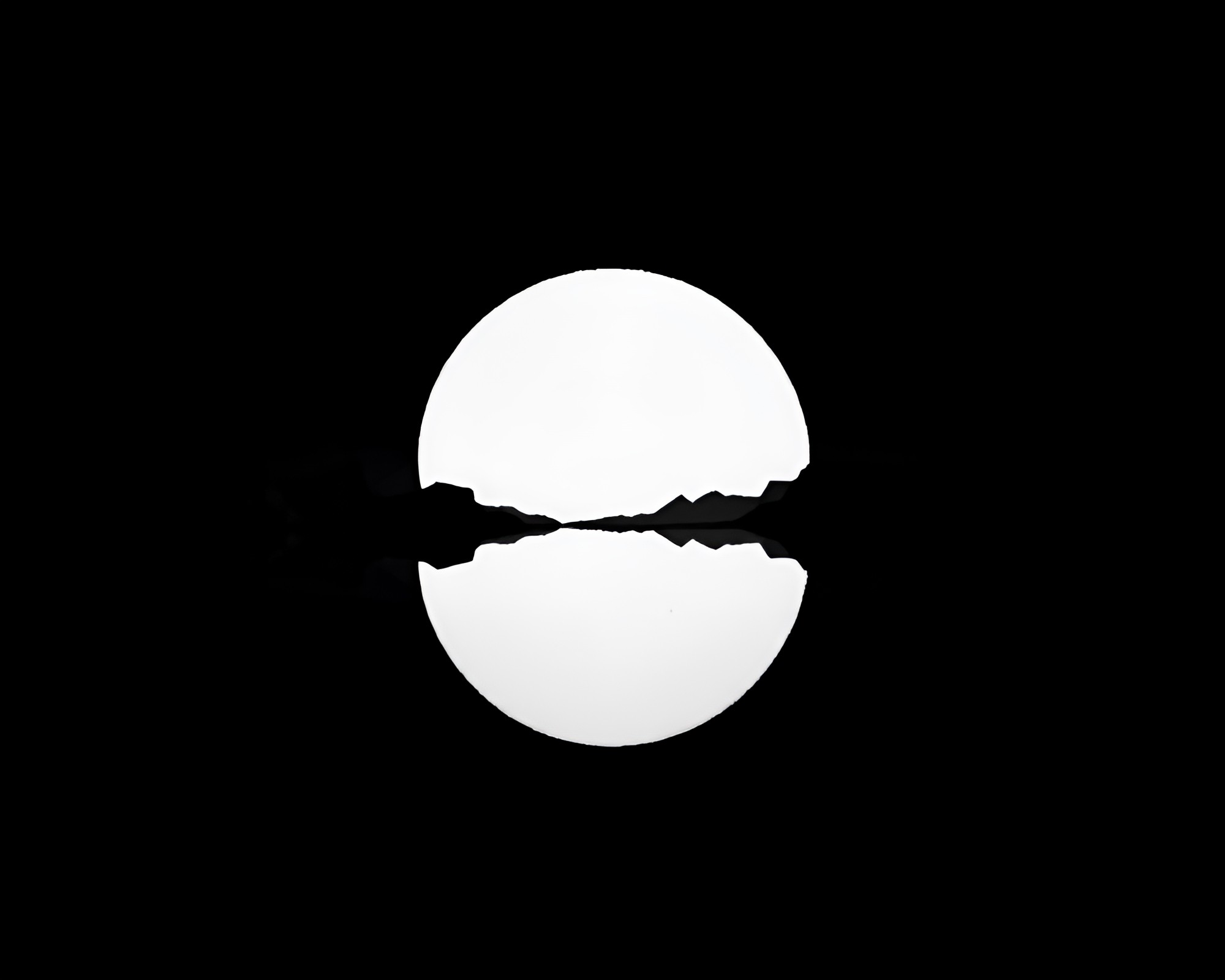 Double Reflections in Charcoal Desert Mirage – free AI stock image