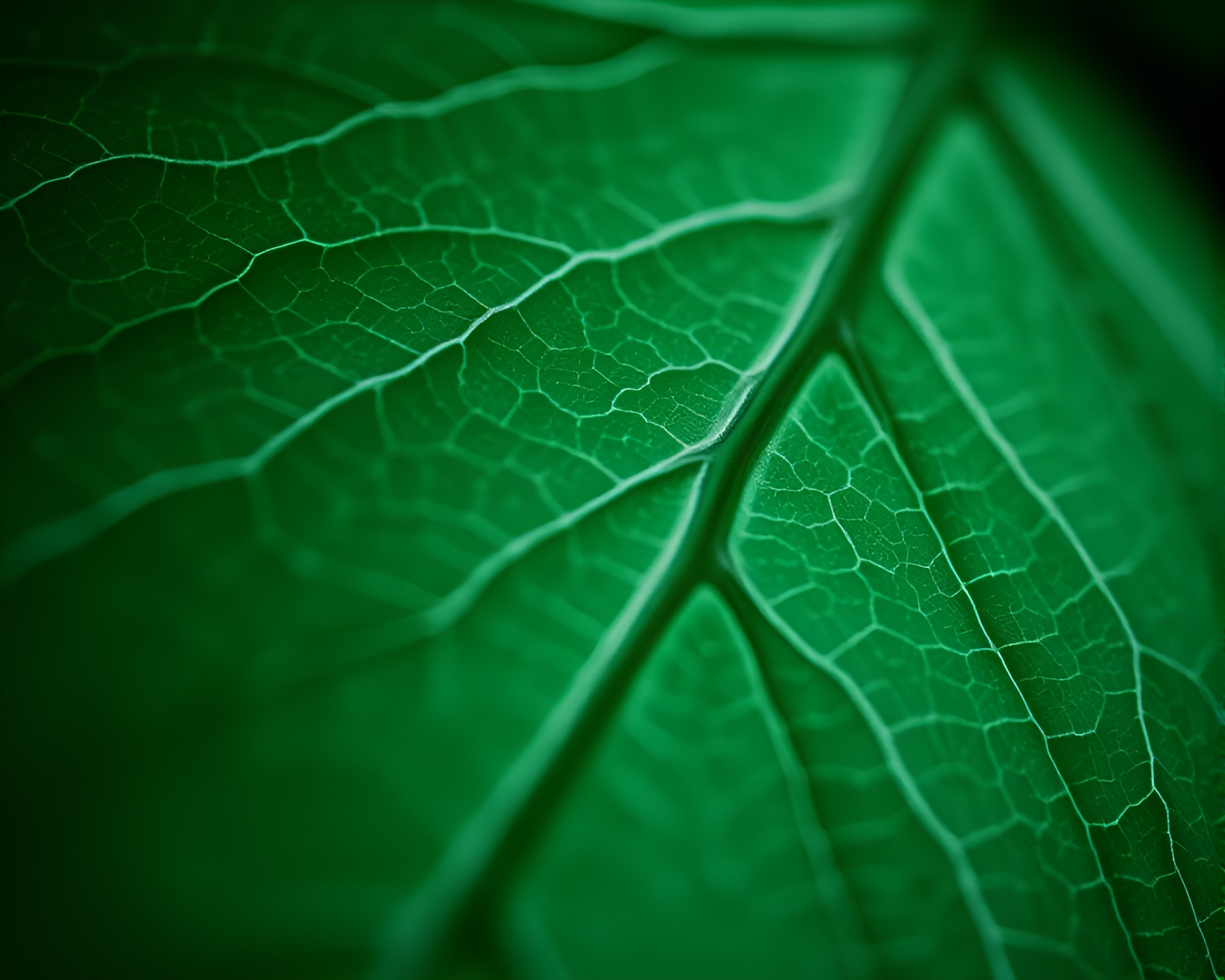 Glacial Leaf Vein Noir Mystery – free AI stock image