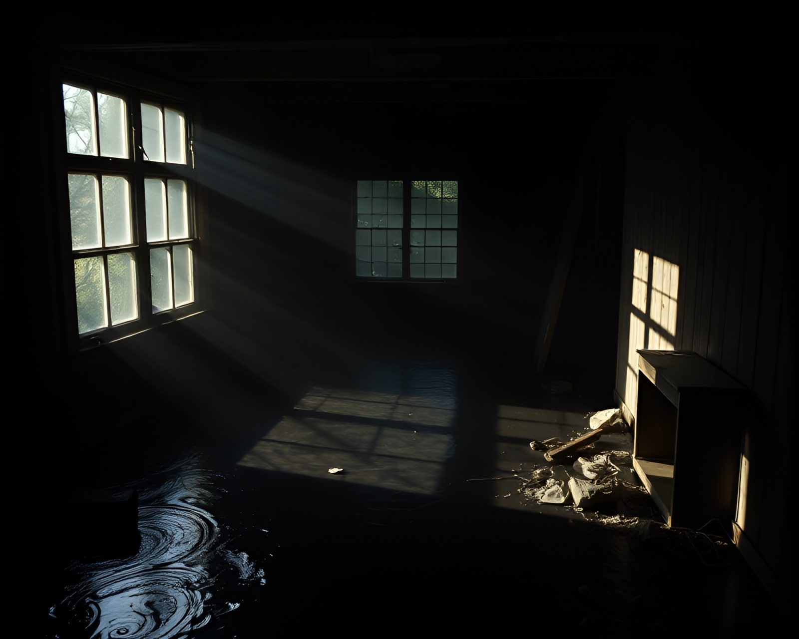 Eerie monster from the Savage River in dramatic lighting