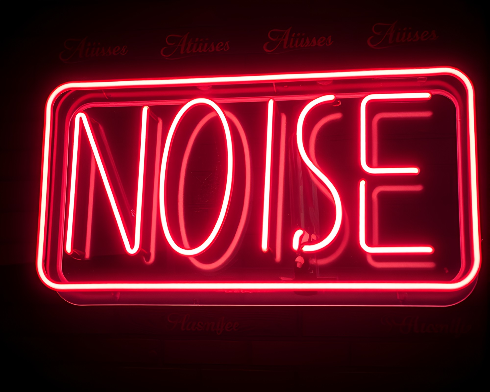 Neon Cityscape with Digital Noise Etching – free AI stock image