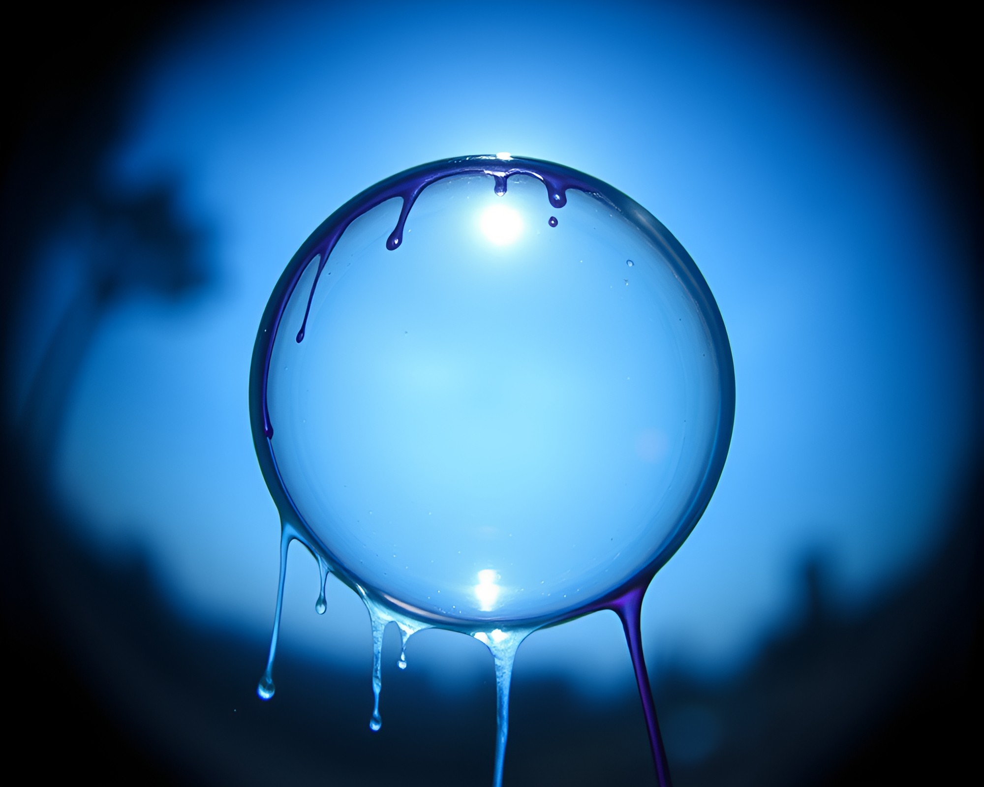 Underwater Crystalline World with Distorted Vision – free AI stock image