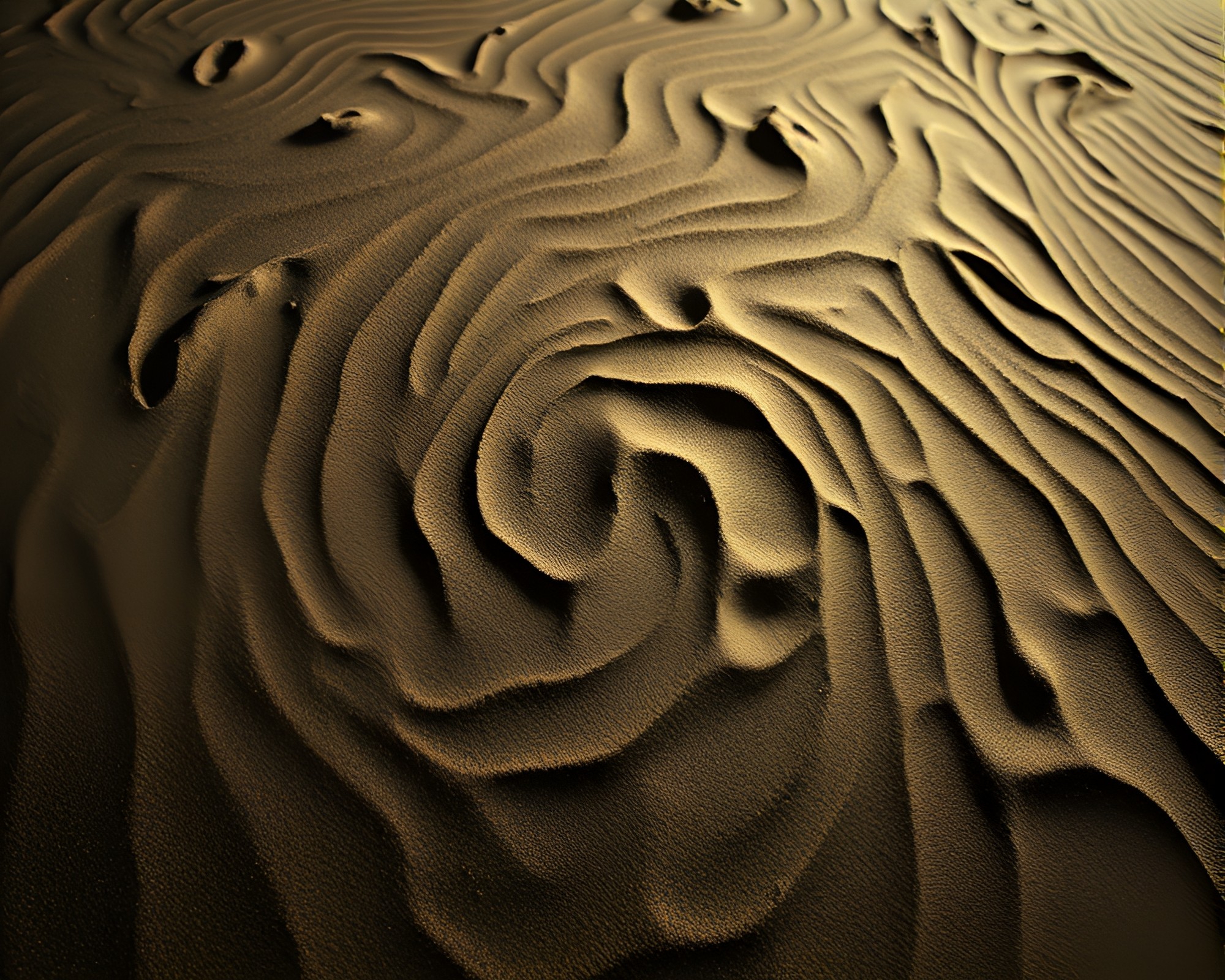 Dramatic Sand Swirl Telescope Collage – free AI stock image
