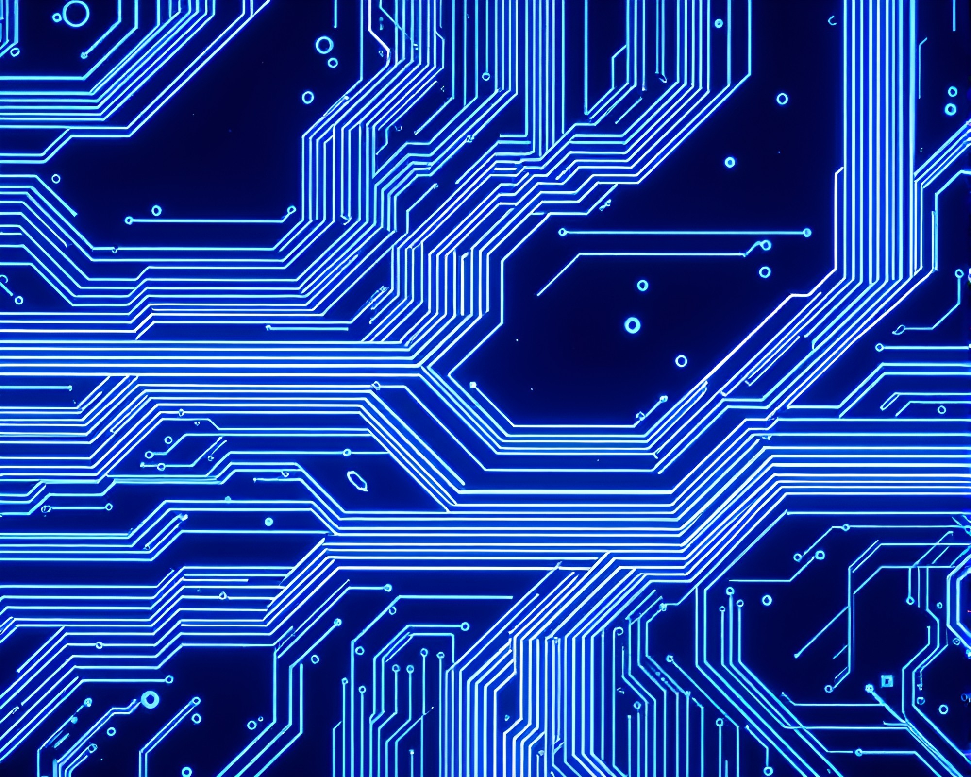 Submarine-themed Synthwave Circuit Board Art – free AI stock image