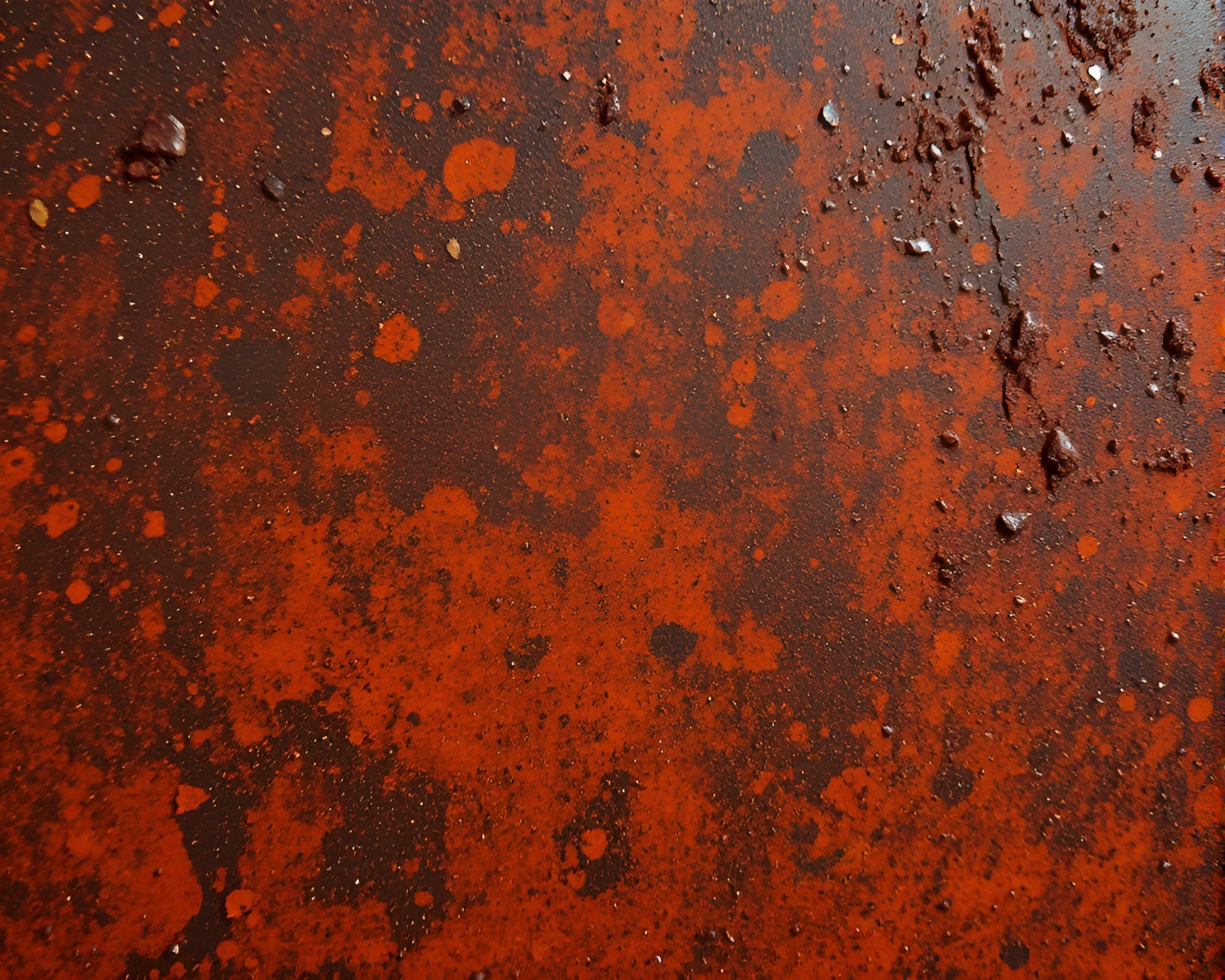 Rust Flakes Basilisk in Holographic Vignette – free AI stock image