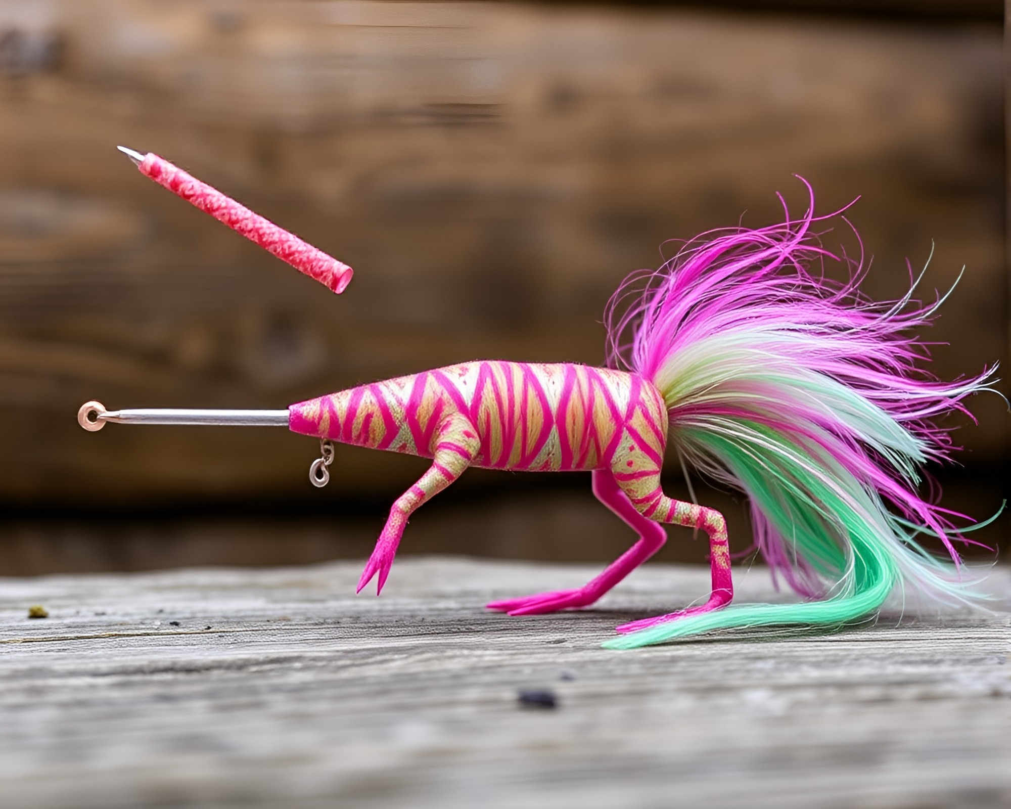 Majestic Unicorn in Magenta Vortex Twist – free AI stock image