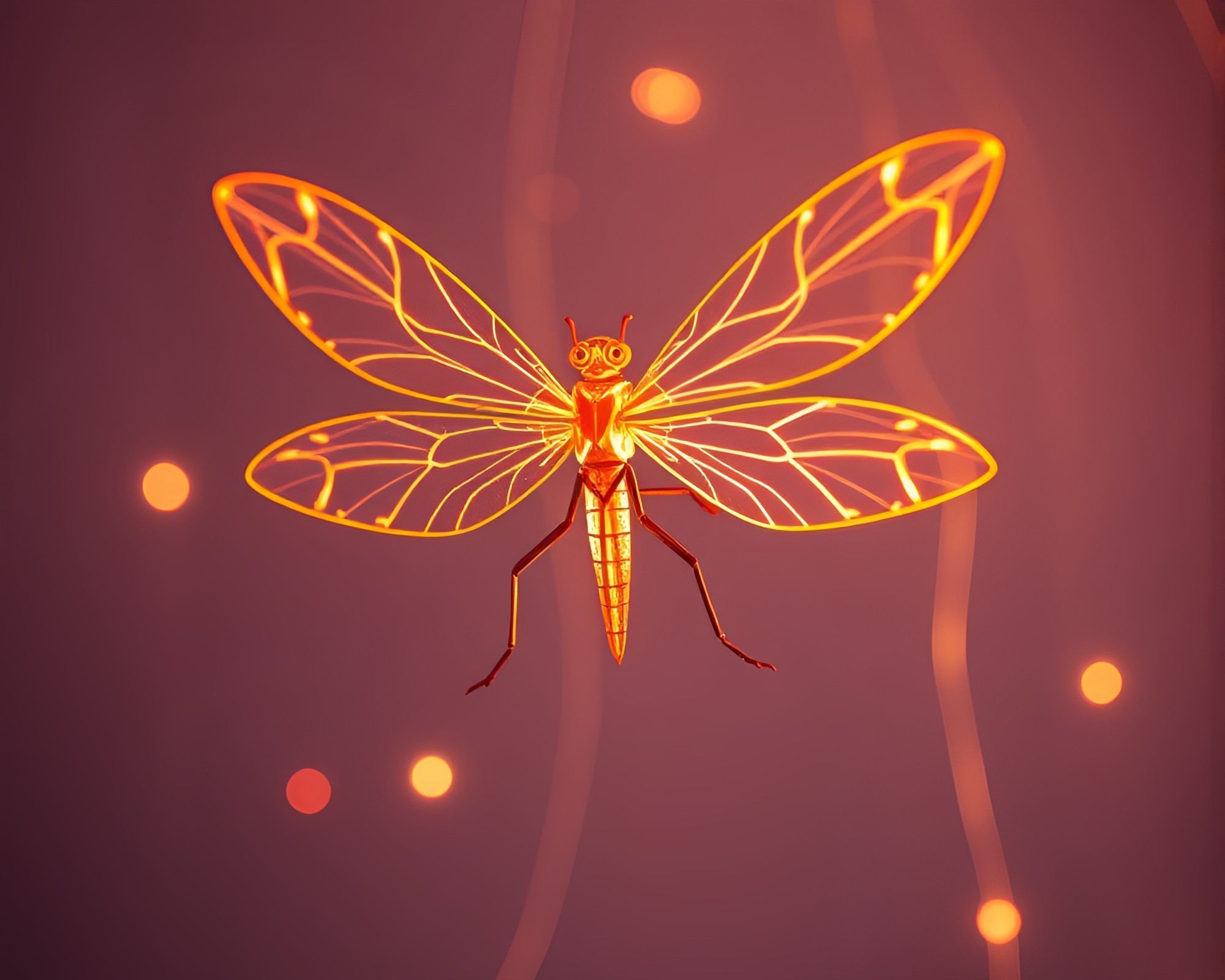Origami Firefly Illuminating Ley Line Motion Capture – free AI stock image