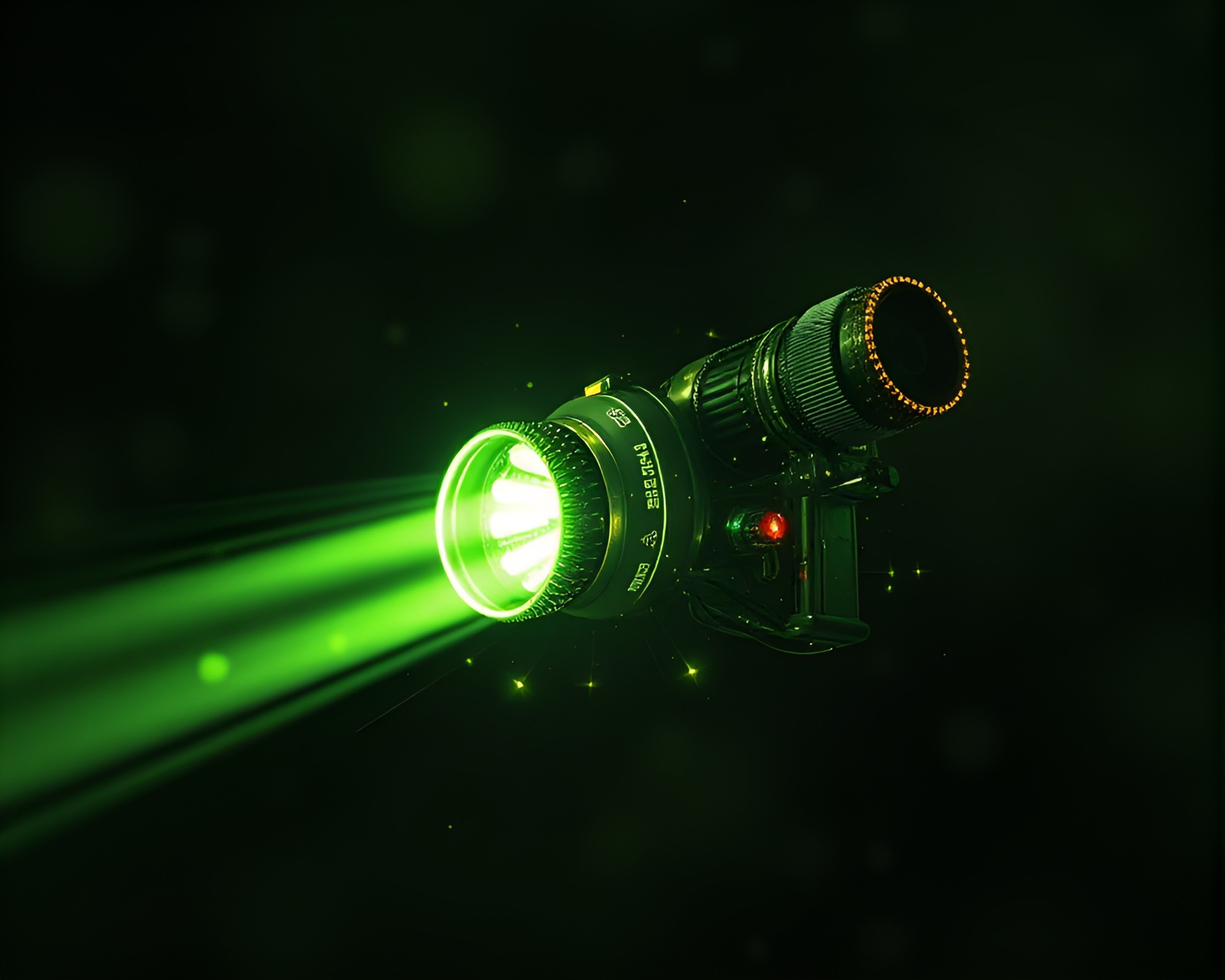 Fractal Overlay Jetpack Adventure in Olive Drab LED World – free AI stock image