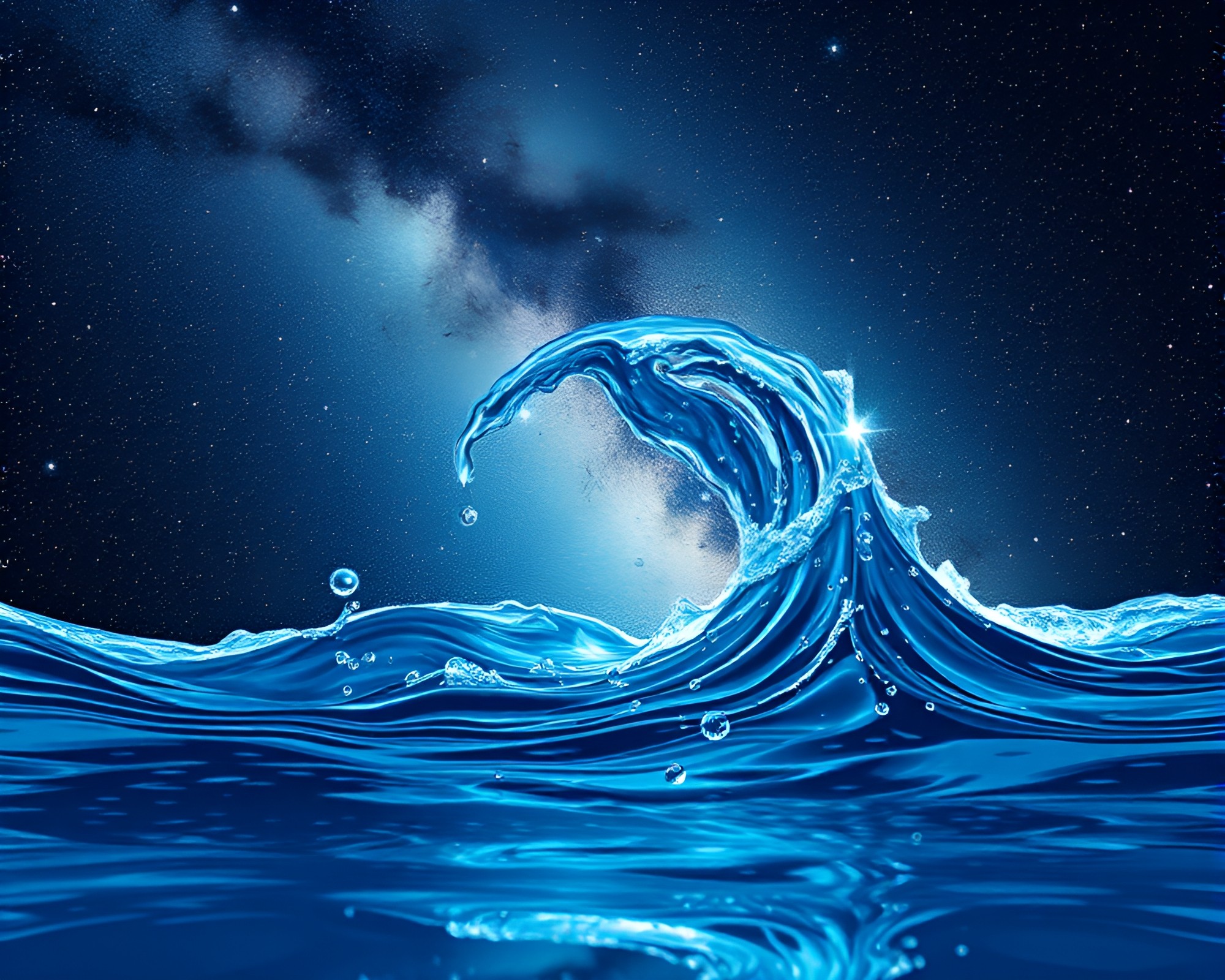 Binary Code Water Distortion in Graphic Novel Style – free AI stock image