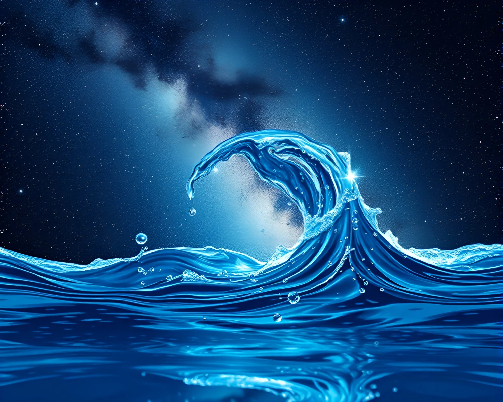 Binary Code Water Distortion in Graphic Novel Style
