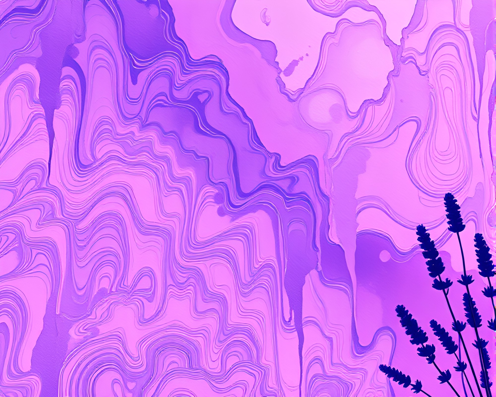 Vaporwave Sunset Tapestry with Lavender Twilight – free AI stock image