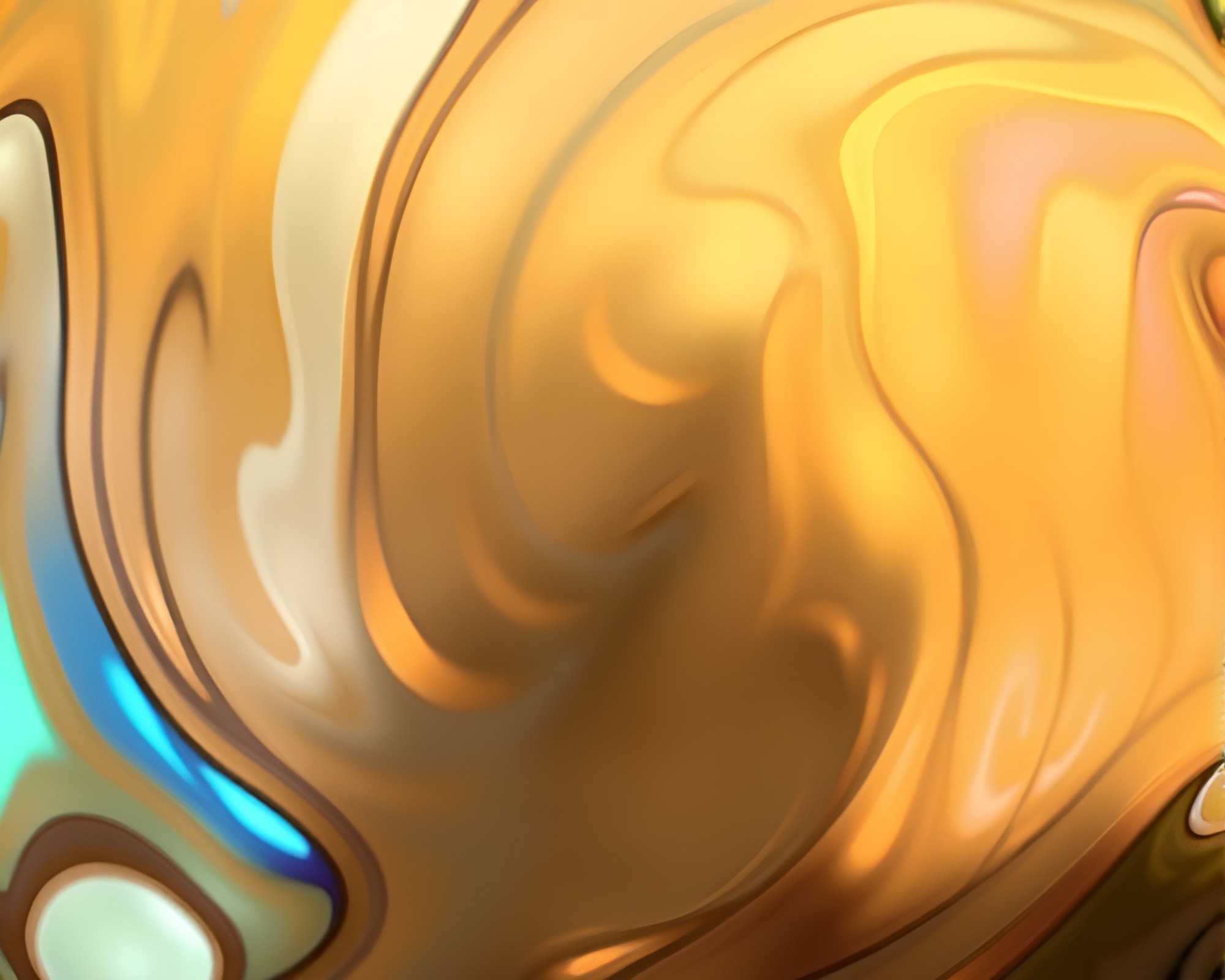 Ethereal Stained-Glass Swirl with Metallic Sheen – free AI stock image