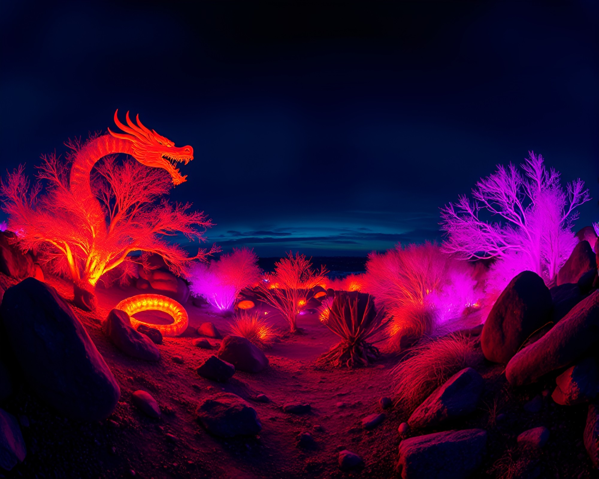 Mystical Dragon Egg in Thermal Hues – free AI stock image