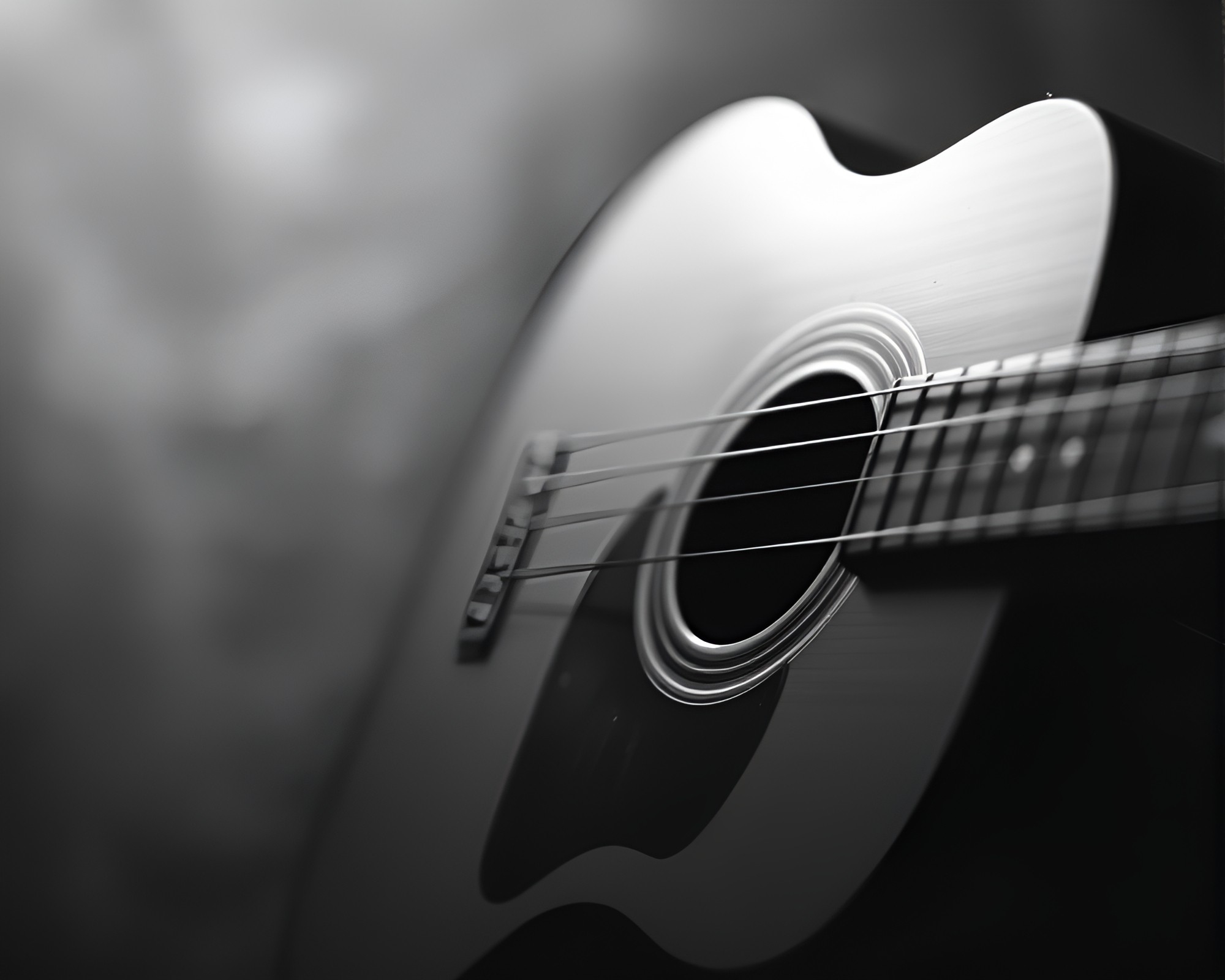 Guitarist in Graphite Gray Subsurface Scattering Light – free AI stock image