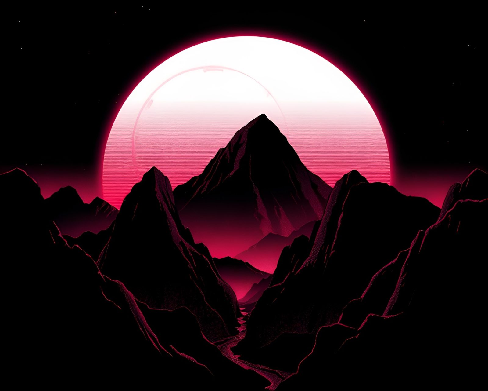 Black and white futuristic plateau with halftone dots