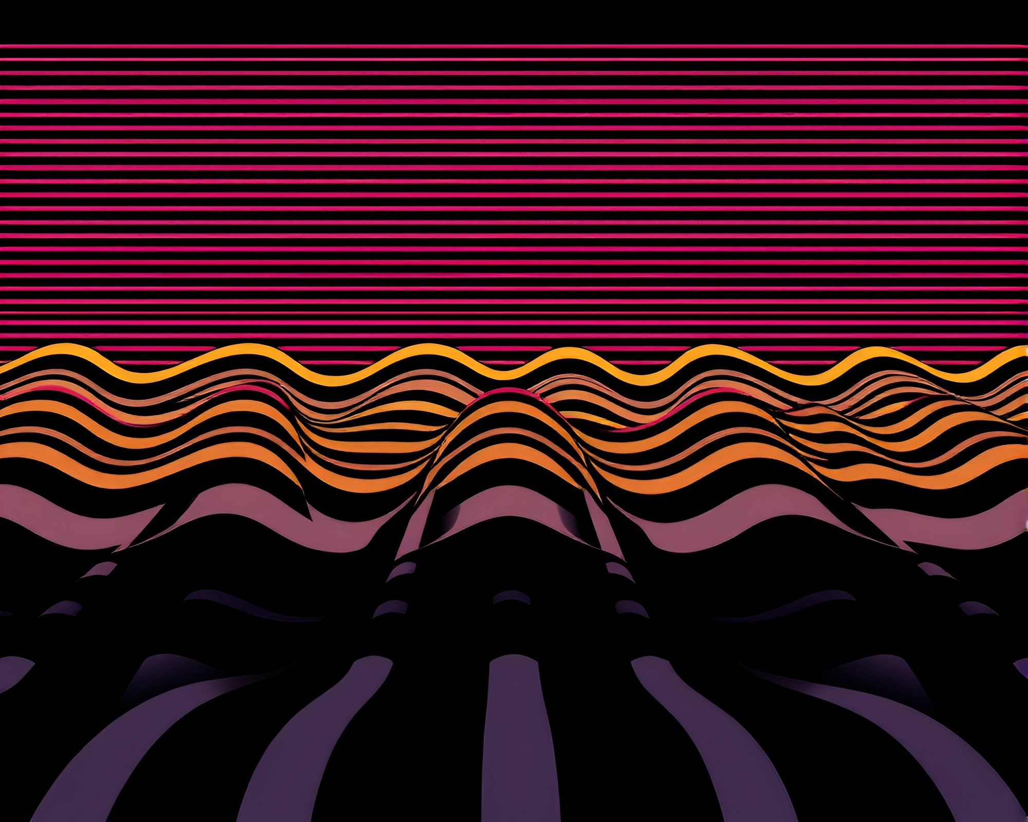 Rasterized Retro Noir: Cartoon Grid Maze Art – free AI stock image
