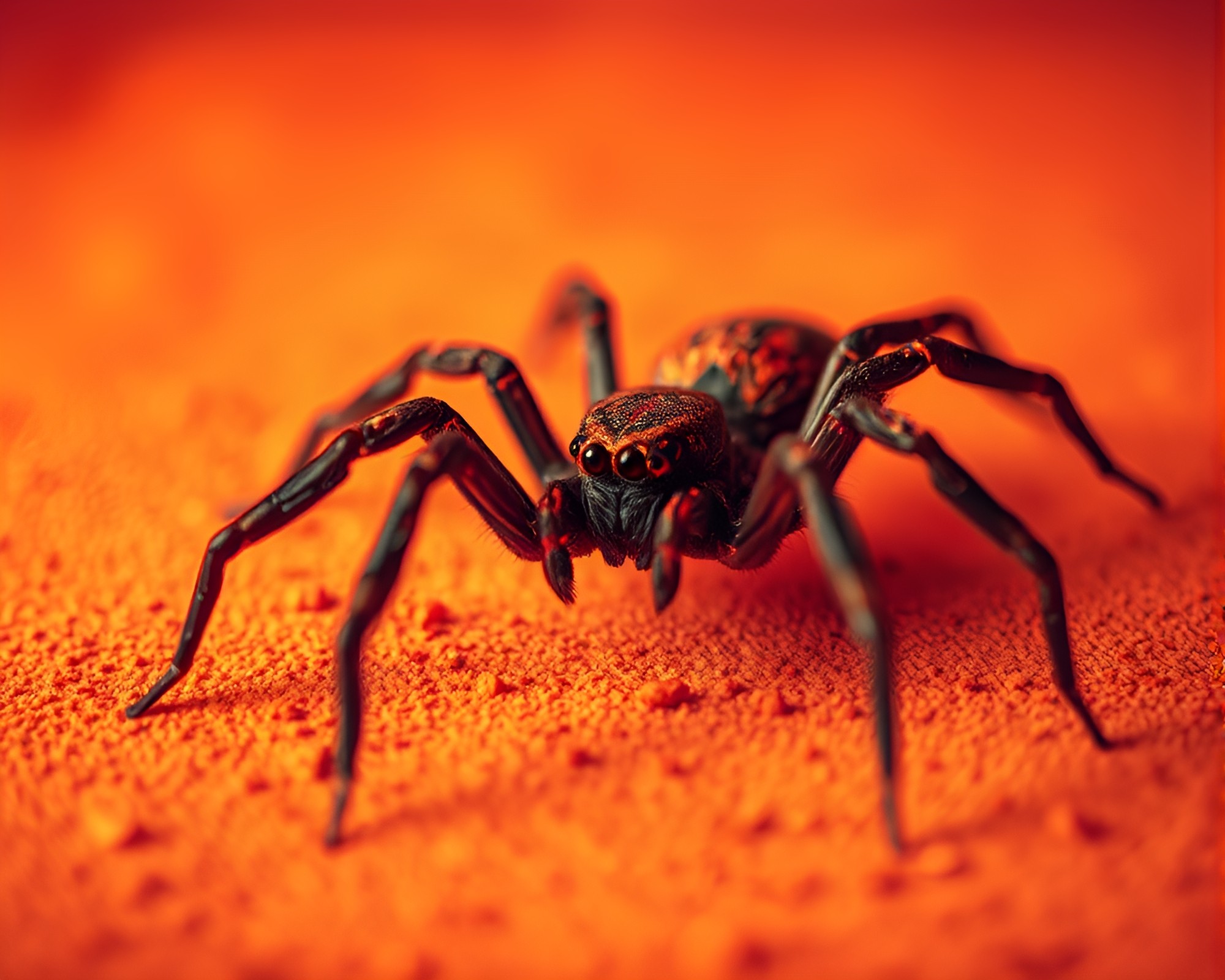 Infrared Mechanical Spider in Controlled Studio Lighting – free AI stock image