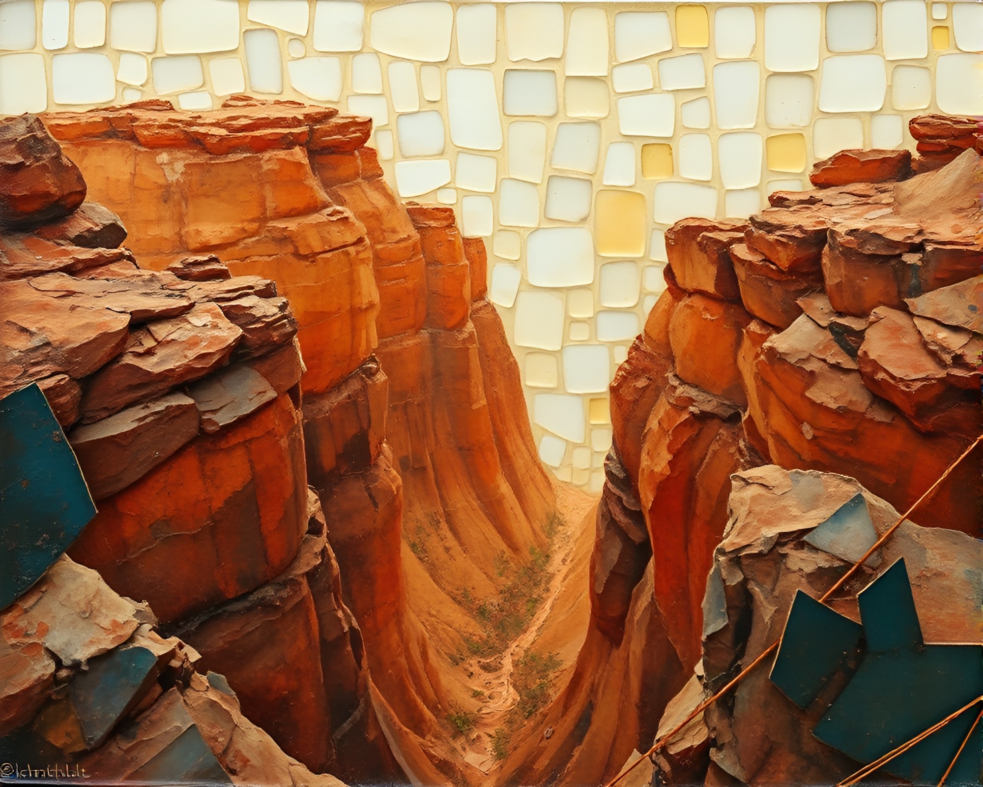 Glass Shards Beetle in Canyon Rust Tone – free AI stock image