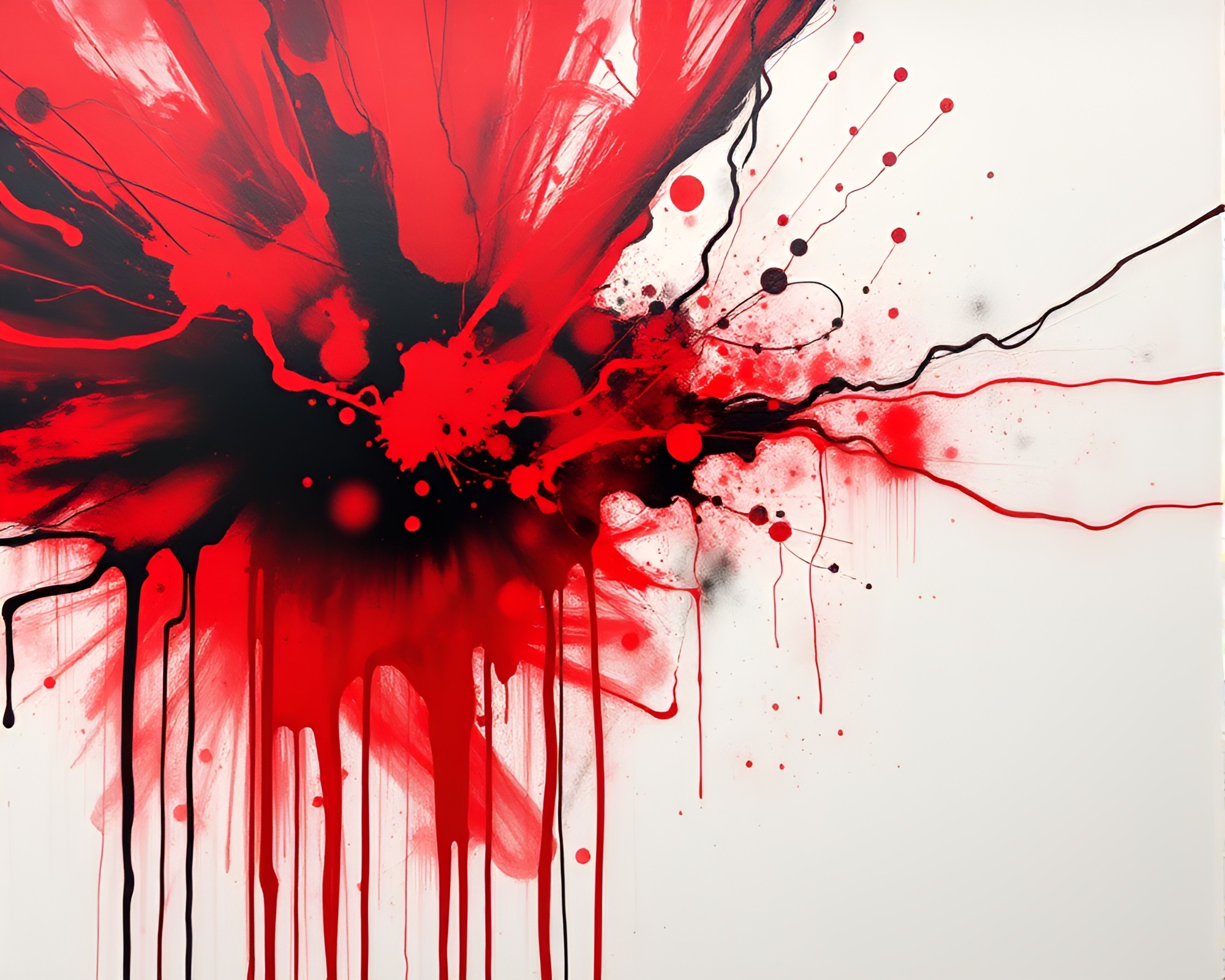 Time Vortex Spray Paint Drips Monochrome Art – free AI stock image