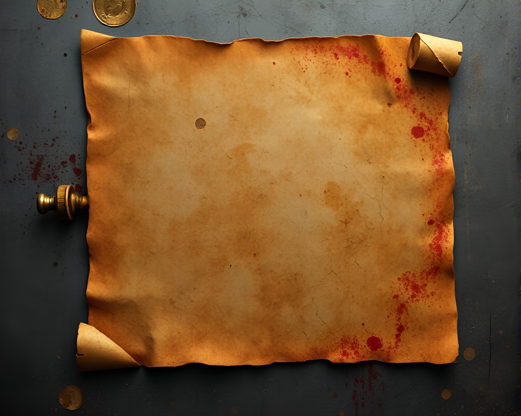 Ancient Scroll Unraveled with Vivid Colors in HDR – free AI stock image