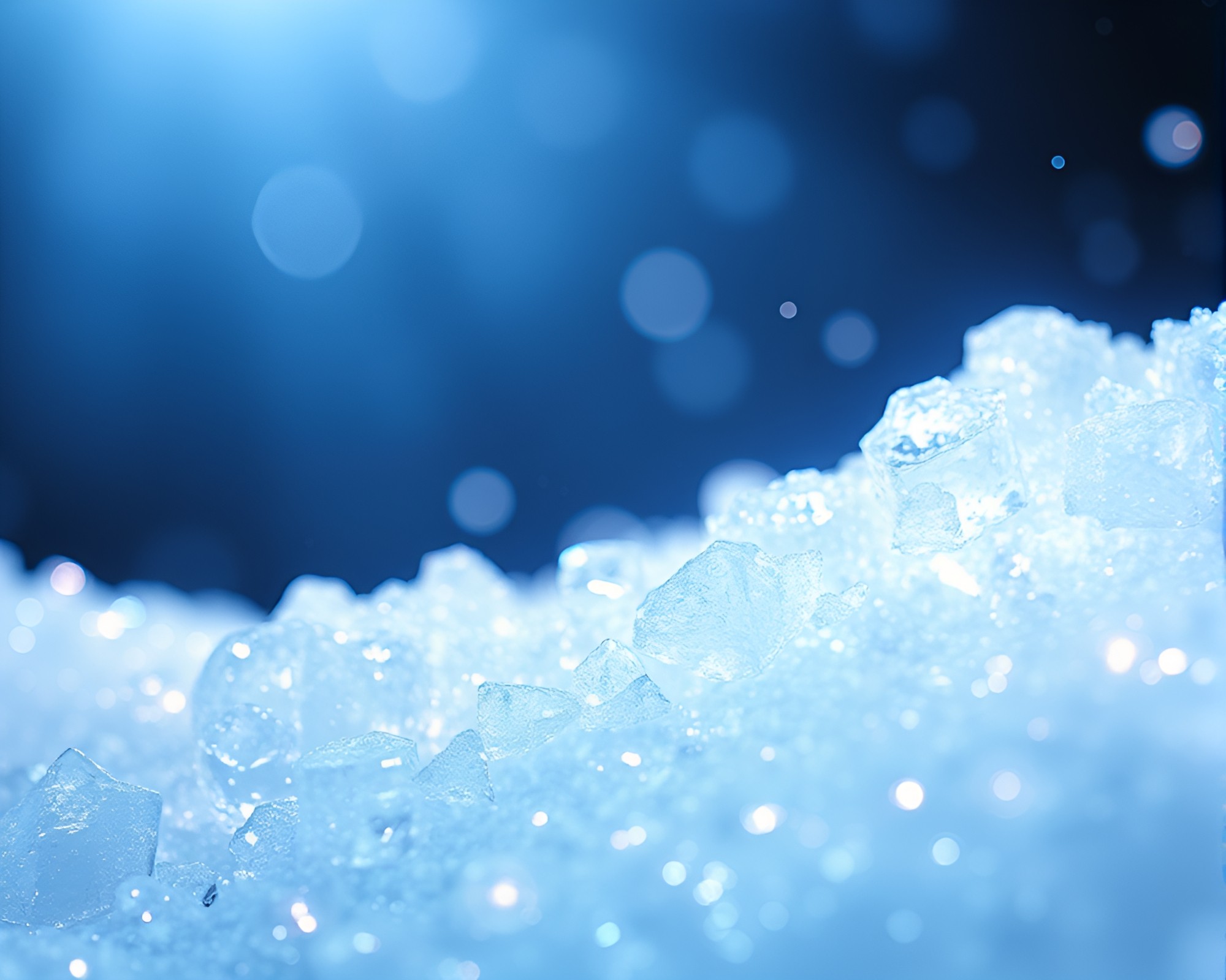 Futuristic Bio-Printed Ice Crystals Illuminated by Pixelated Light – free AI stock image