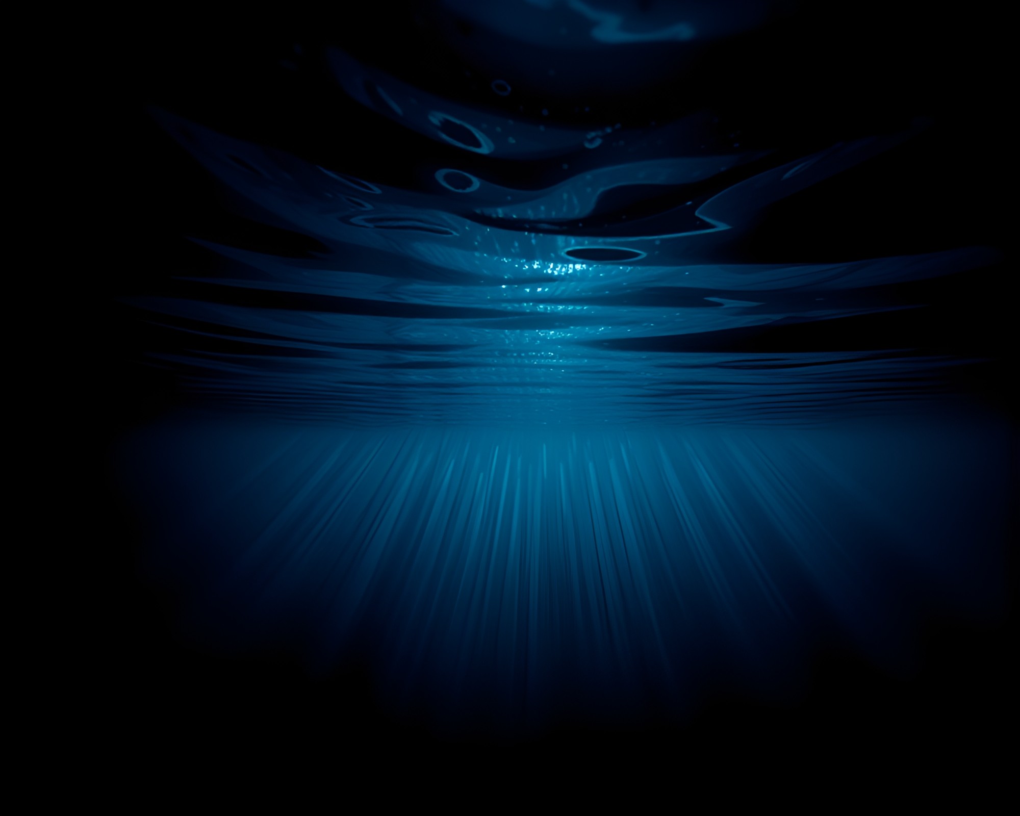 Glowing Underwater Dome in Halftone Light – free AI stock image