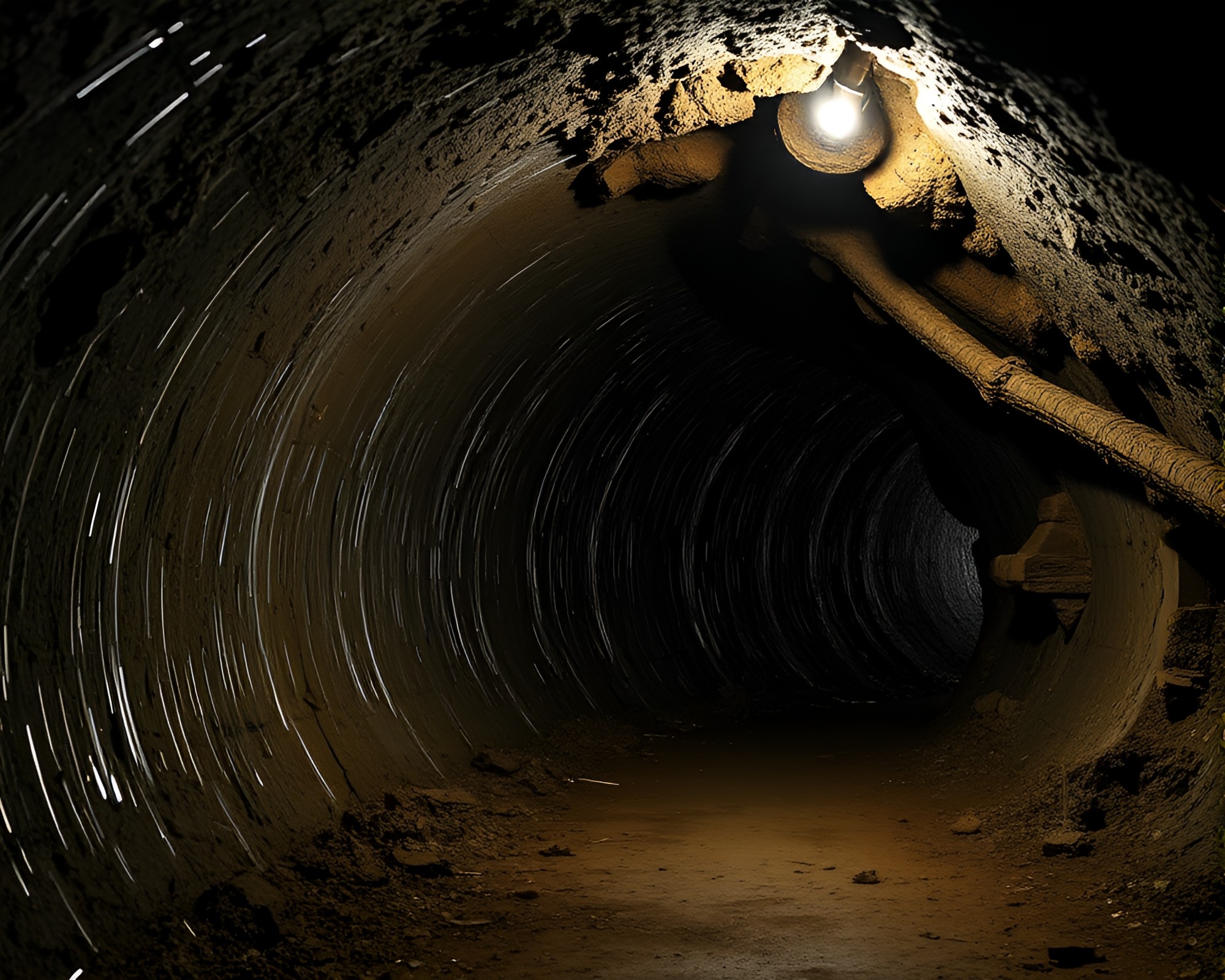 Eerie Underground Bunker with Metallic Scratches – free AI stock image