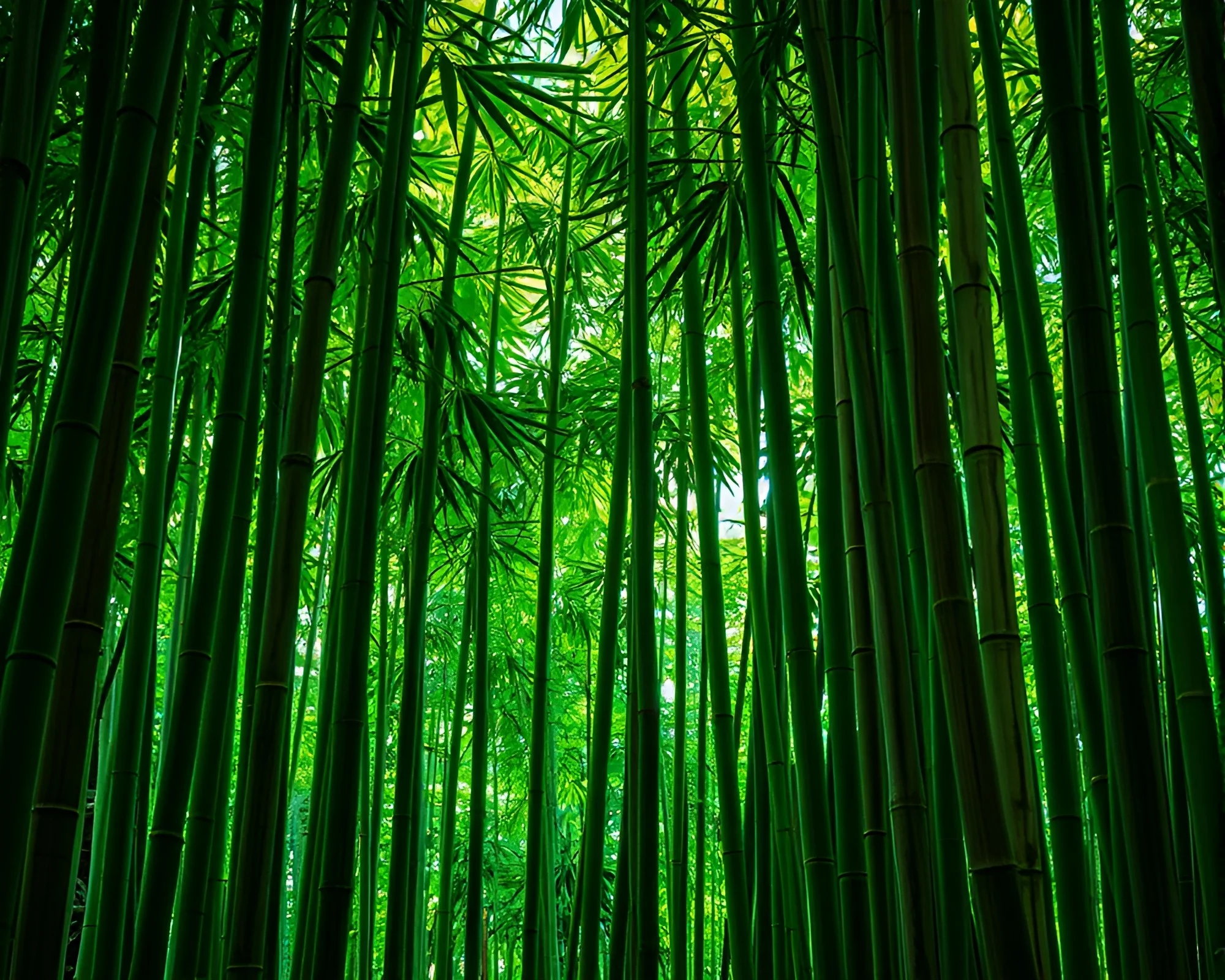 Maximalist Bamboo Grove: Mosaic Wood Grain Lighting Design