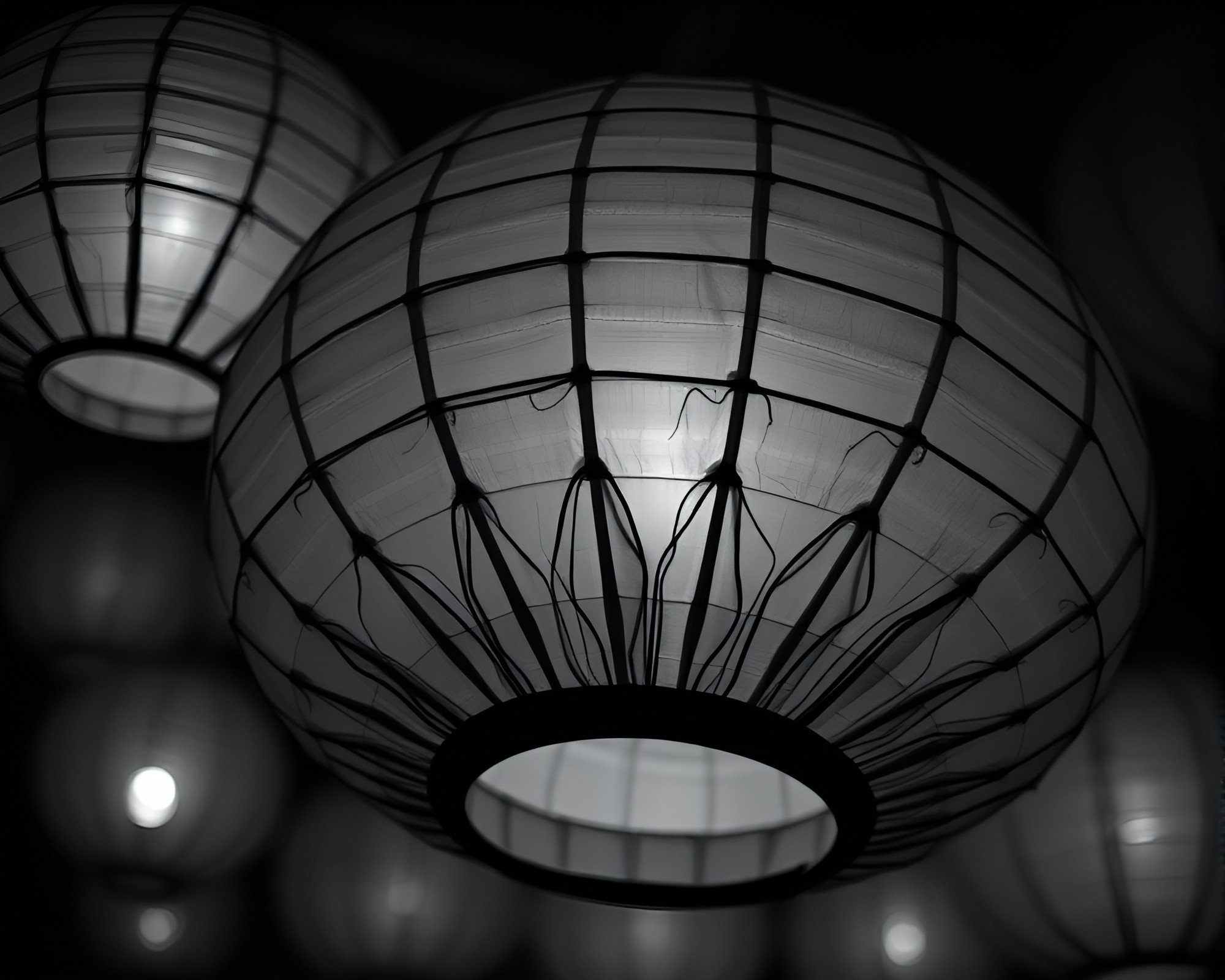 Ethereal Paper Lantern in Fabric Folds – free AI stock image