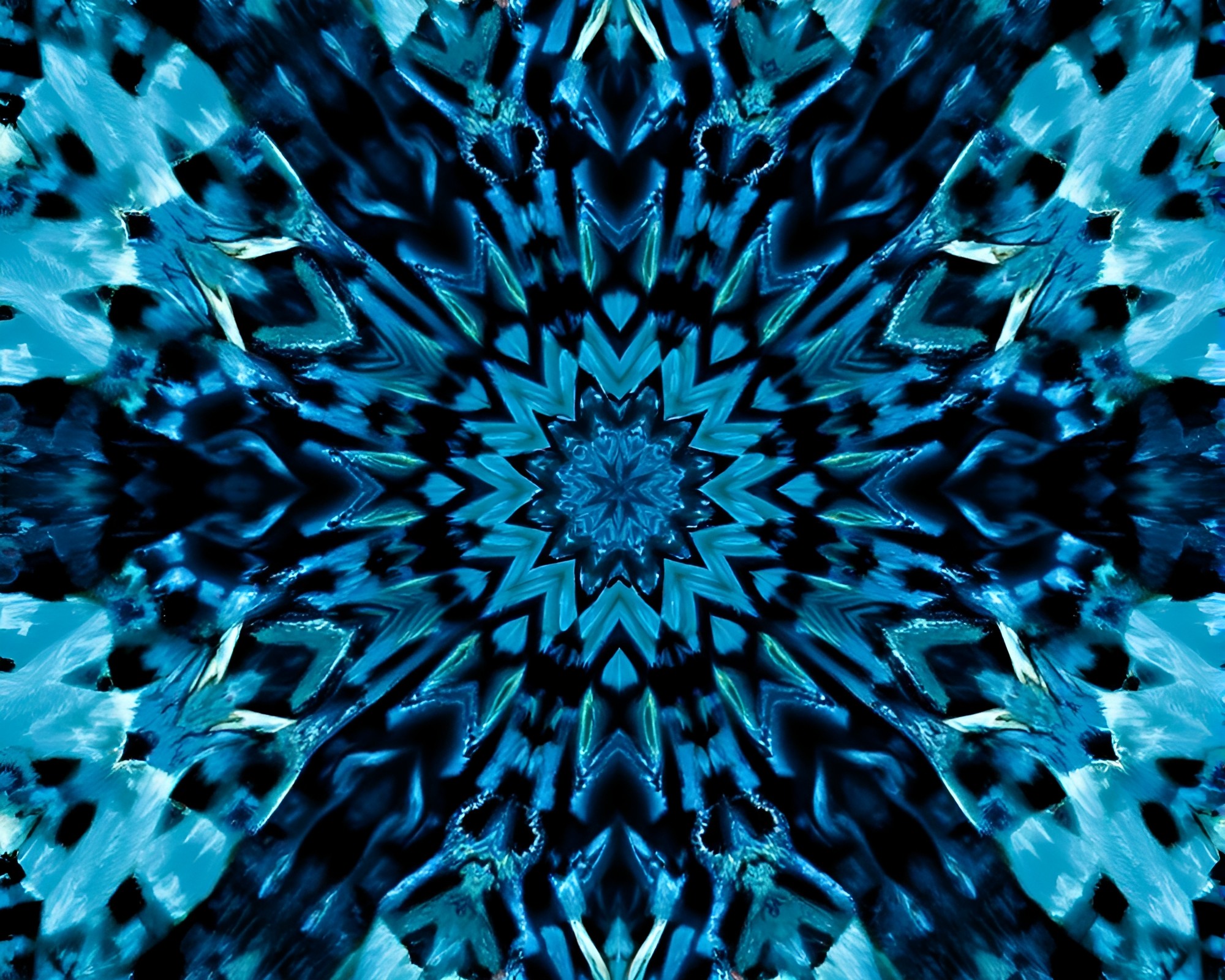 Astral Arctic Kaleidoscope: Fragmented Dimensions Collide – free AI stock image