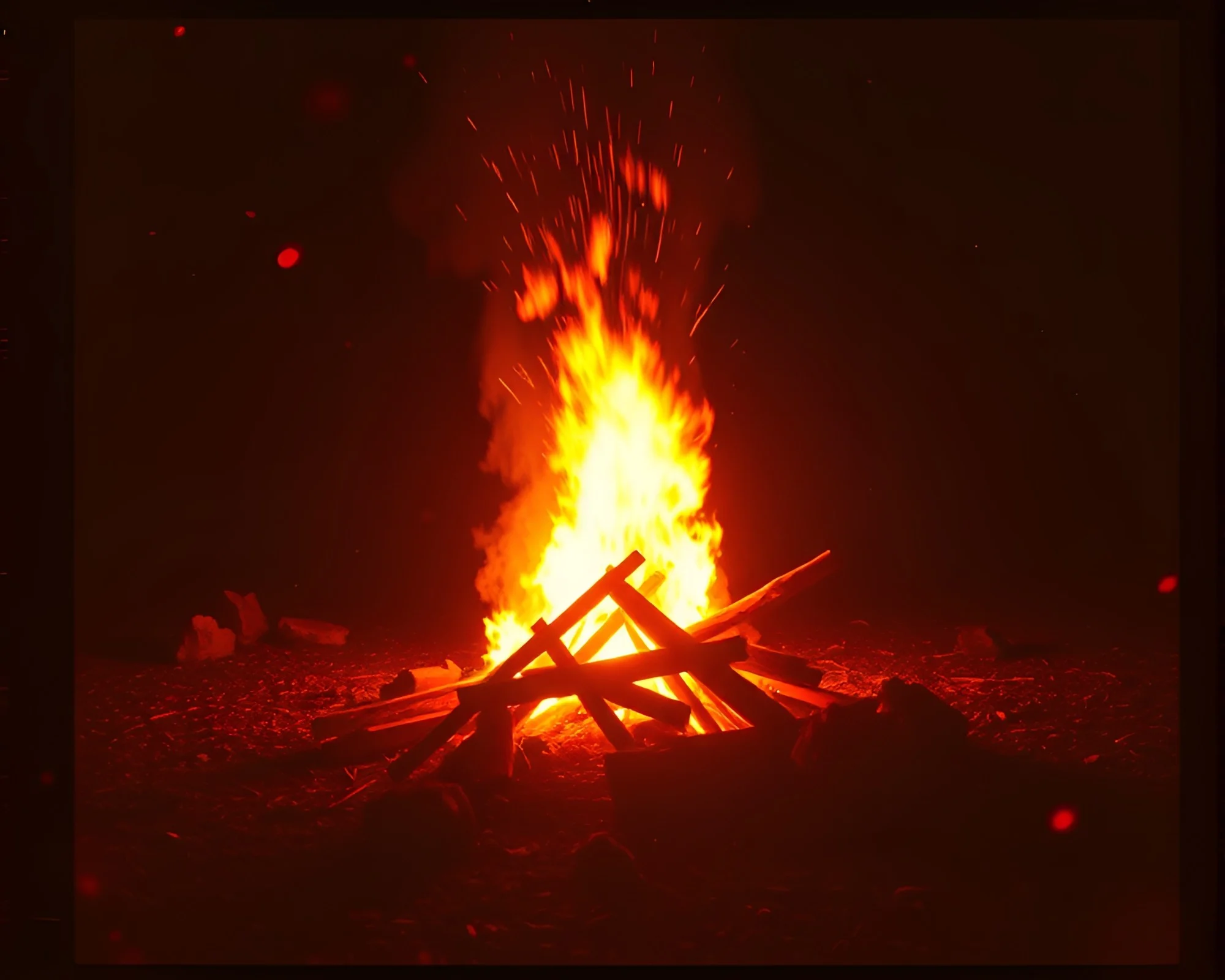 Film Noir Psychedelic Bonfire: Sprocket Hole Swirl