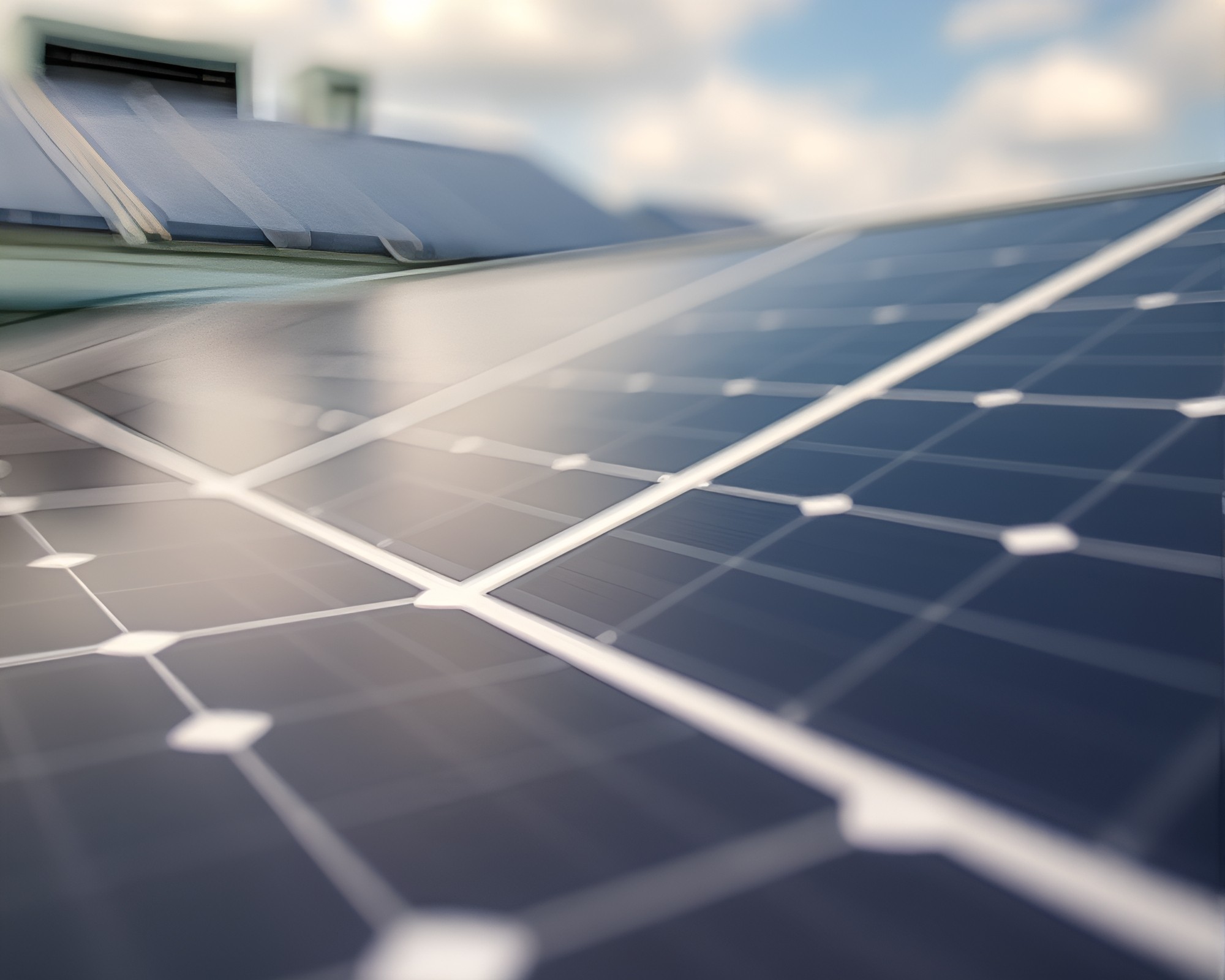 Engraved solar panel array in HDR contrast – free AI stock image