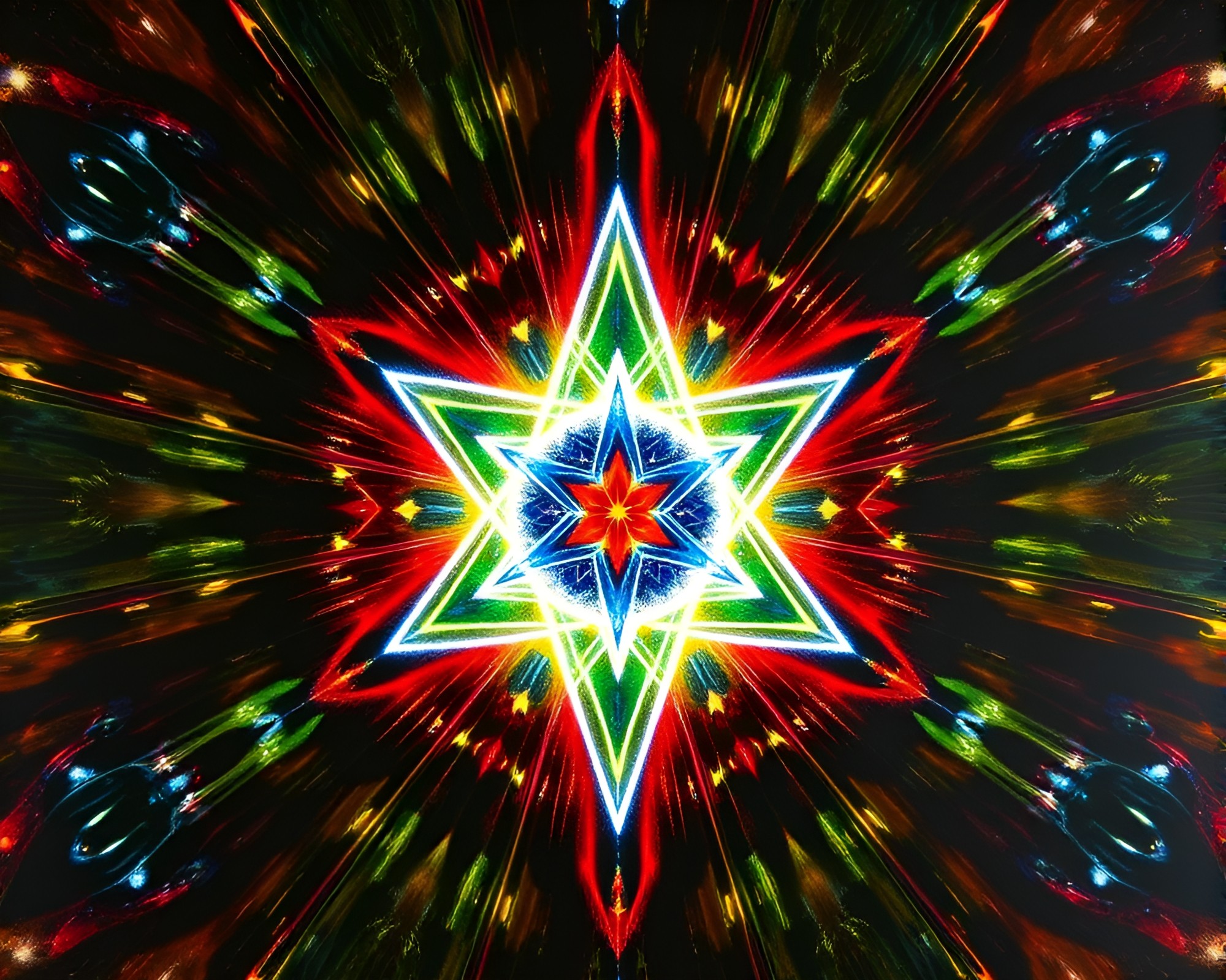 Sacred Geometry Temple of Light – free AI stock image