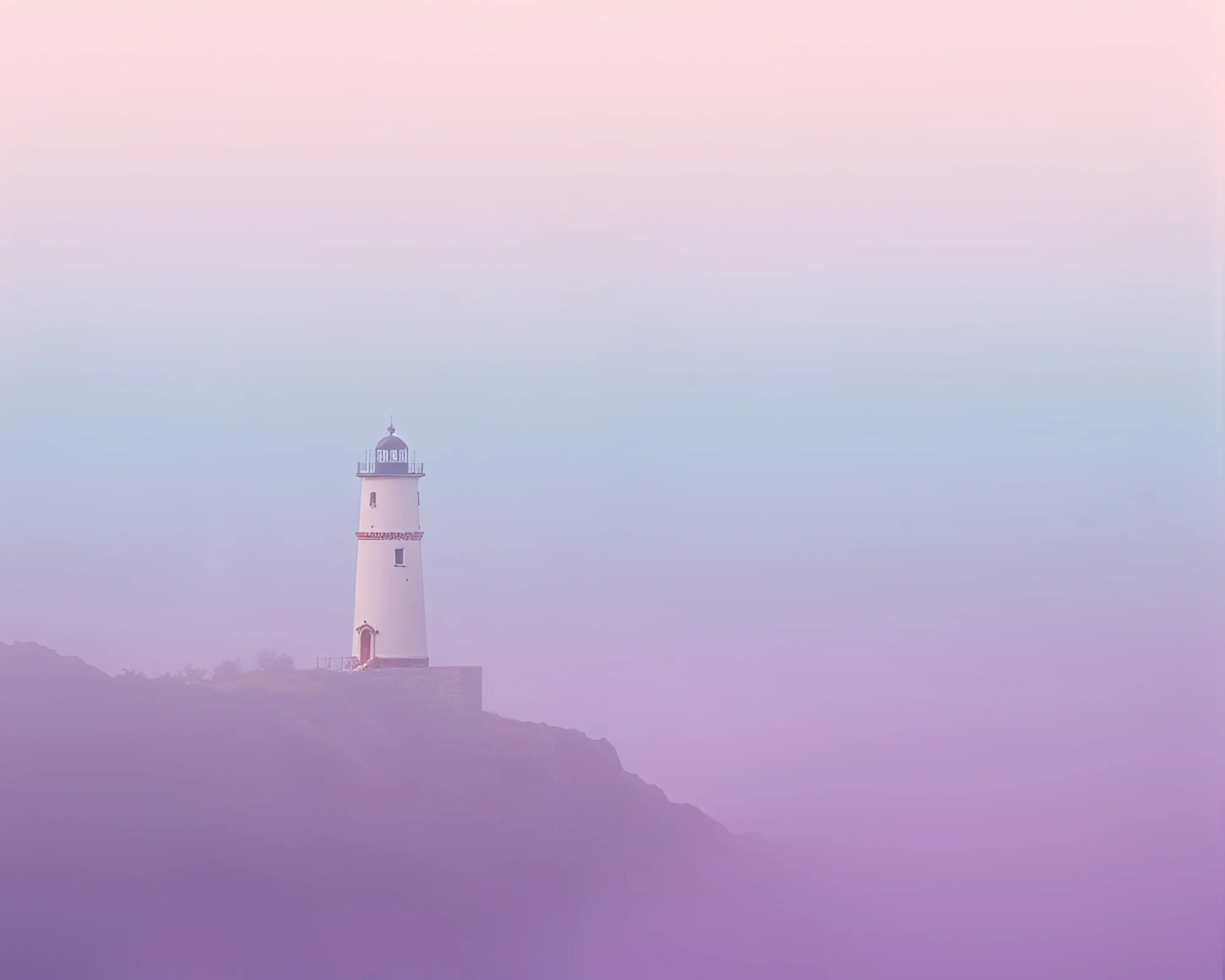 Majestic Lighthouse in Soft Pastel Palette