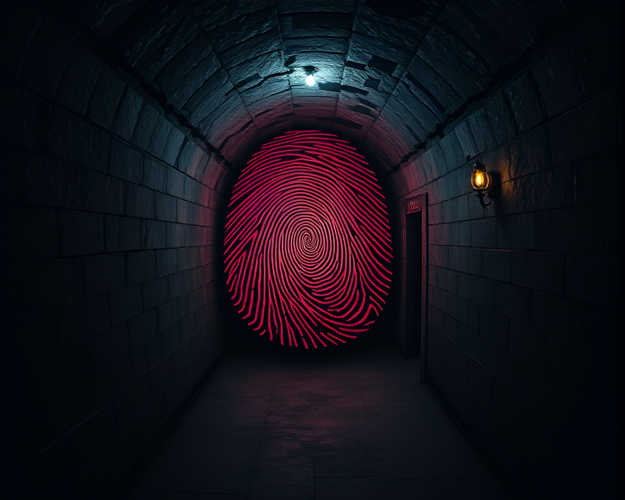 Surreal Swirling Fingerprint Optical Illusion – free AI stock image