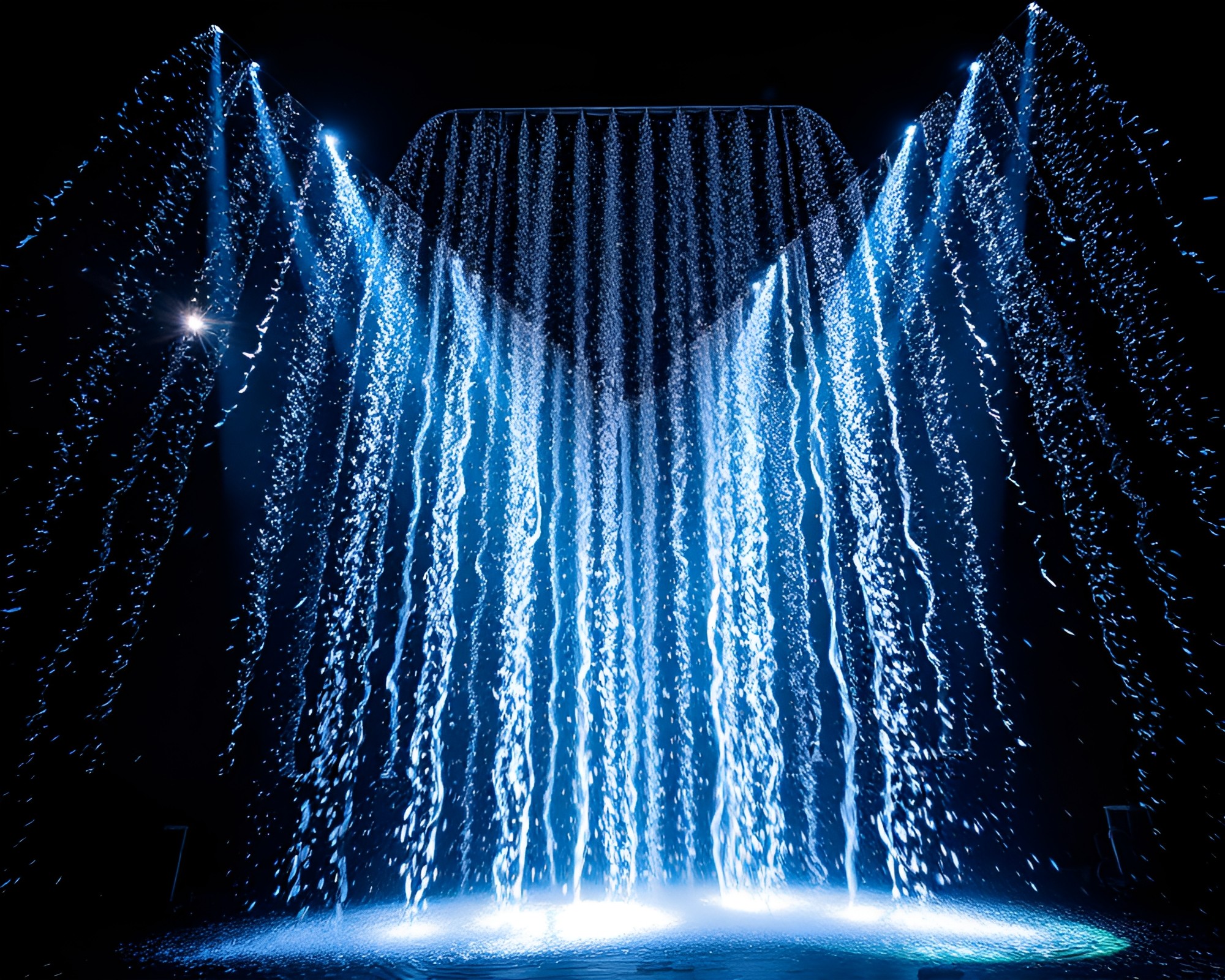 Mystical Kaleidoscope Waterfall – free AI stock image
