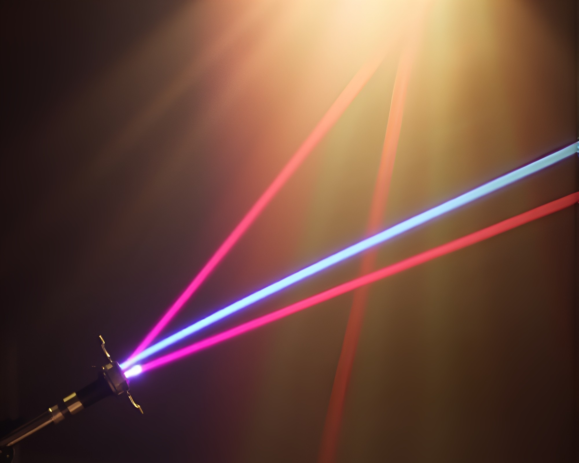Rainbow Laser Sword Backscatter Flare Still – free AI stock image