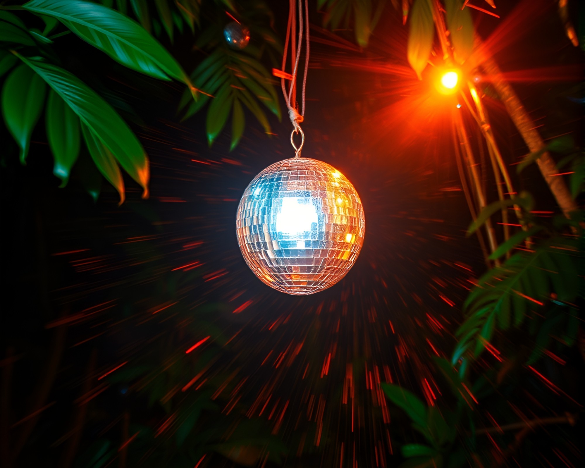 Disco Jungle: Motion Captured Photocollage Delight – free AI stock image