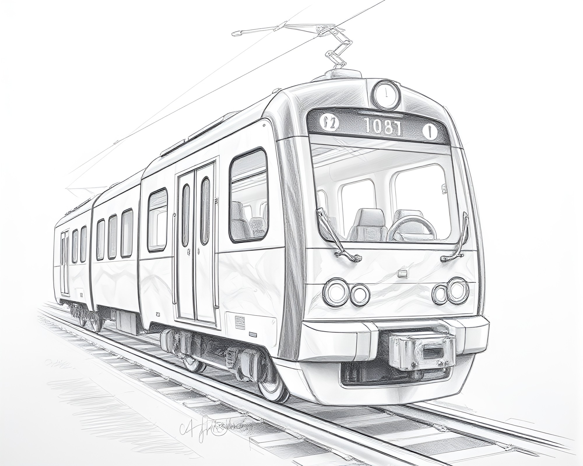 Magnetic Levitation Train Station Environmental Portrait – free AI stock image
