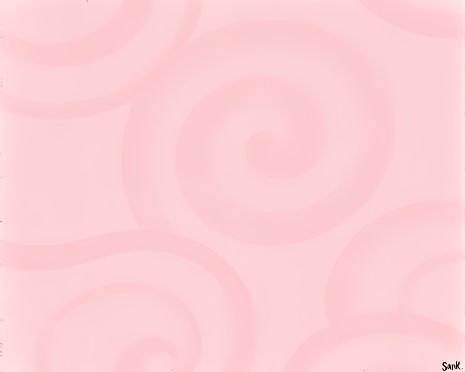 Conté crayon artwork of antique telescope in soft pink sand swirls