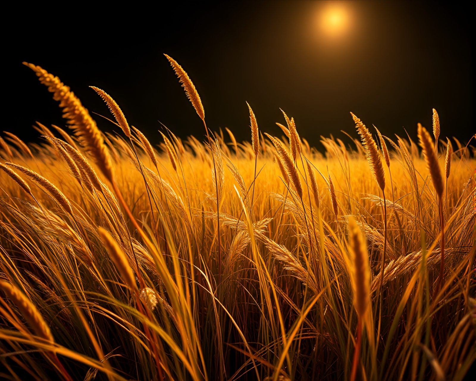 High-angle shot of a futuristic savannah with striking HDR contrast