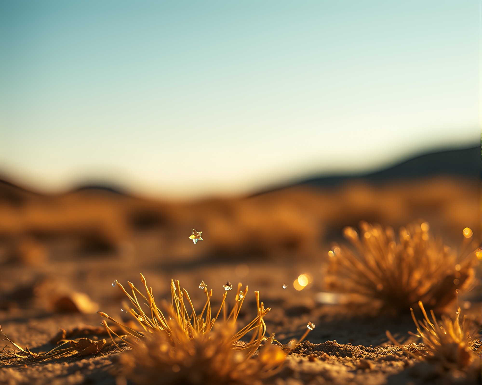Torn Paper Desert Mirage – free AI stock image