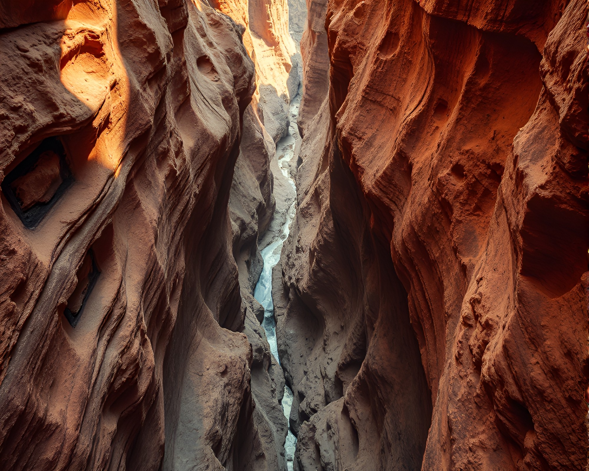Eerie Haunted Mirror in Mosaic Canyon Rust Tones – free AI stock image