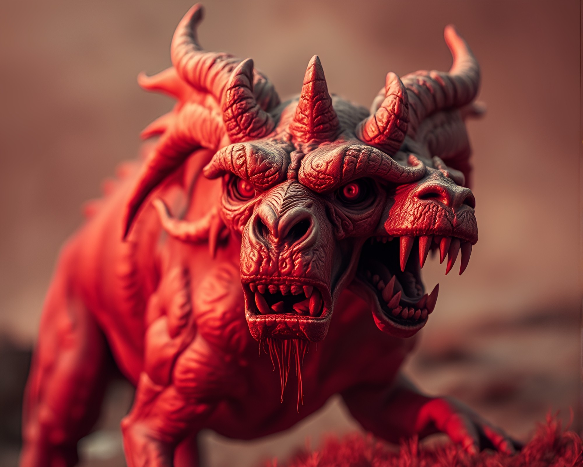 Cerberus Infrared Texture Overlay Art – free AI stock image
