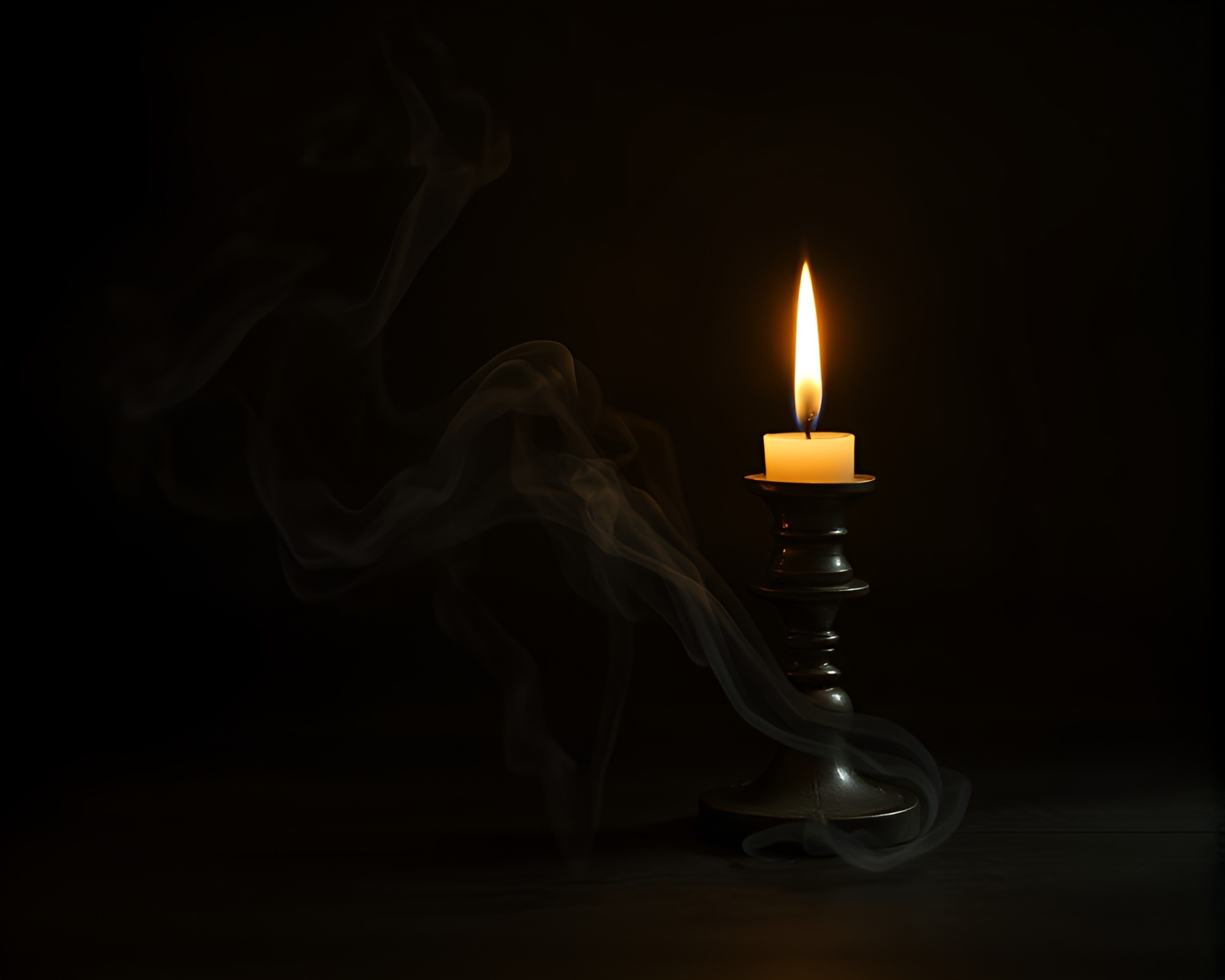 Ethereal Centaur Embraced by Candle Smoke – free AI stock image