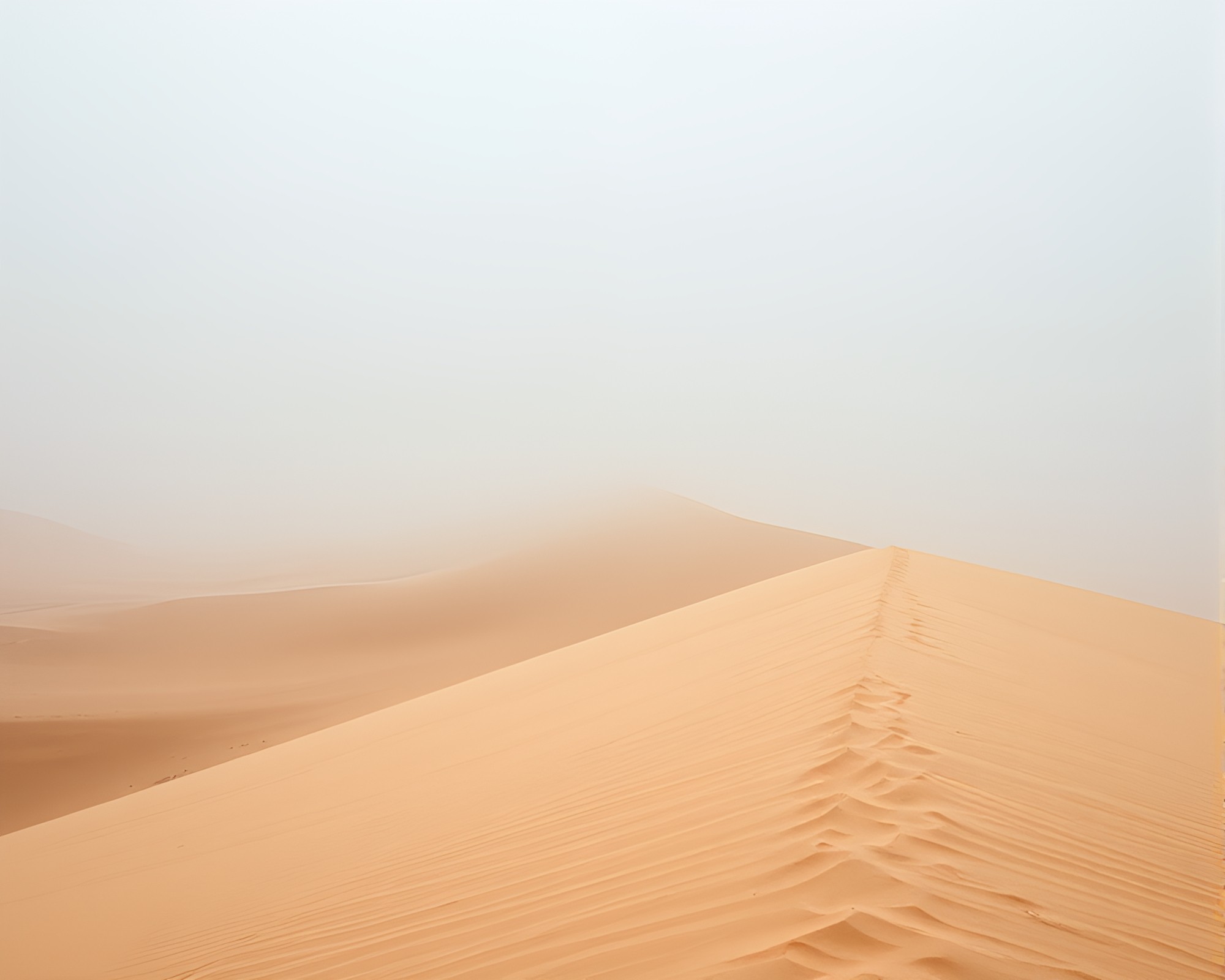 Foggy Sand Dune Lithography Focus Stacking – free AI stock image